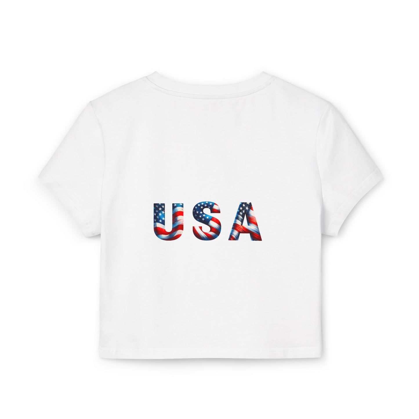 Princess Grace  Patriotic USA Women's Baby Tee  Celebrate Independence Day in Style