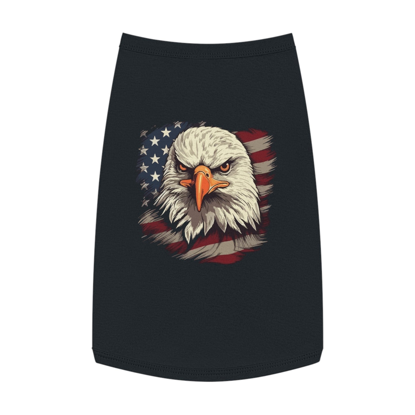 Princess Grace  Patriotic Eagle Pet Tank Top USA Flag Design