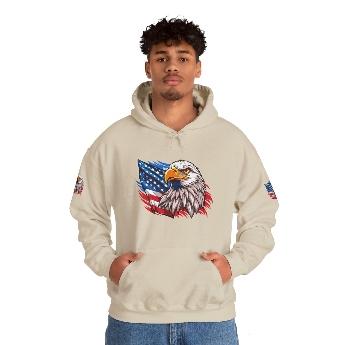 Princess Grace  Patriotic Eagle Unisex Heavy Blend Hoodie