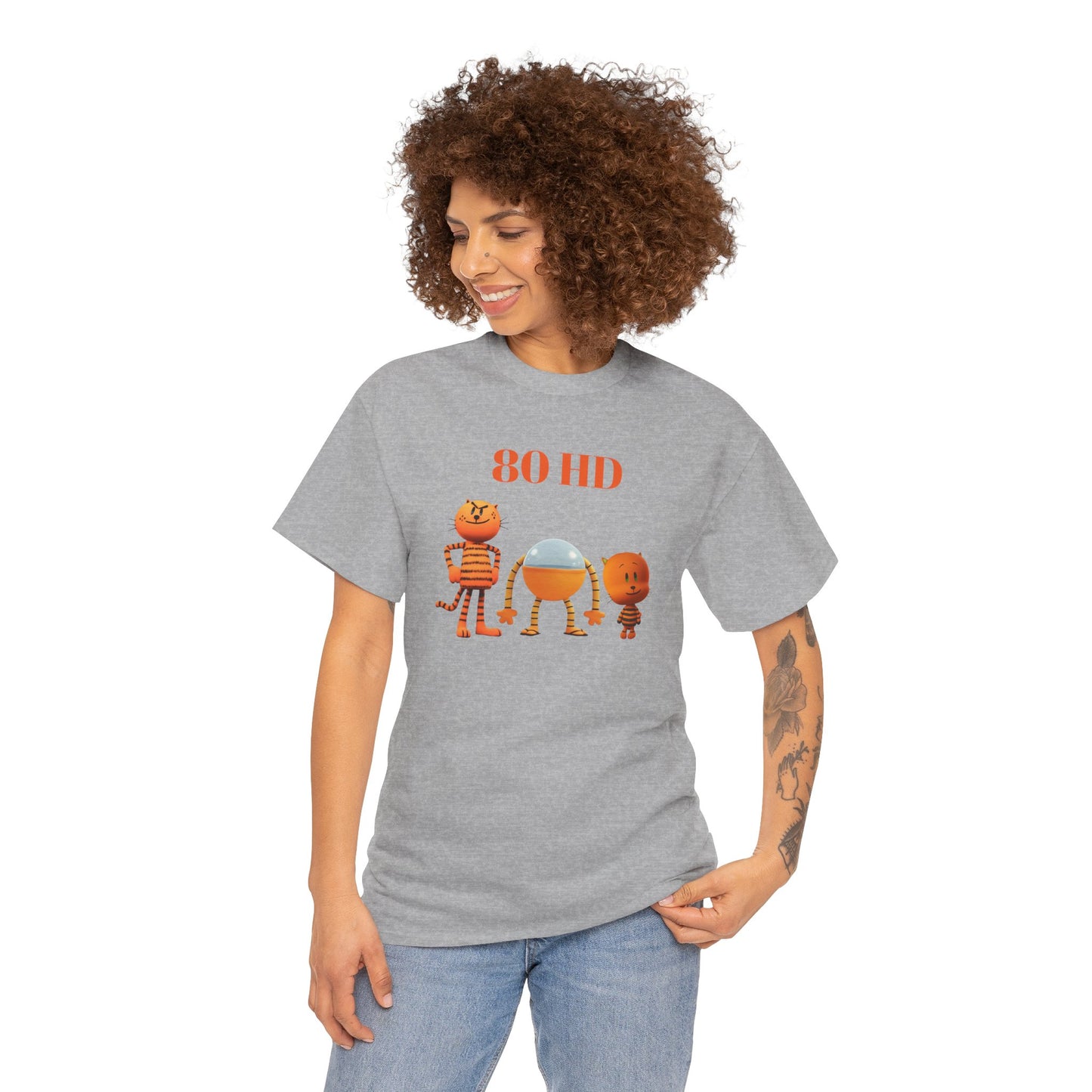 Princess Grace  Cartoon Animal Unisex Heavy Cotton Tee  80 HD Design