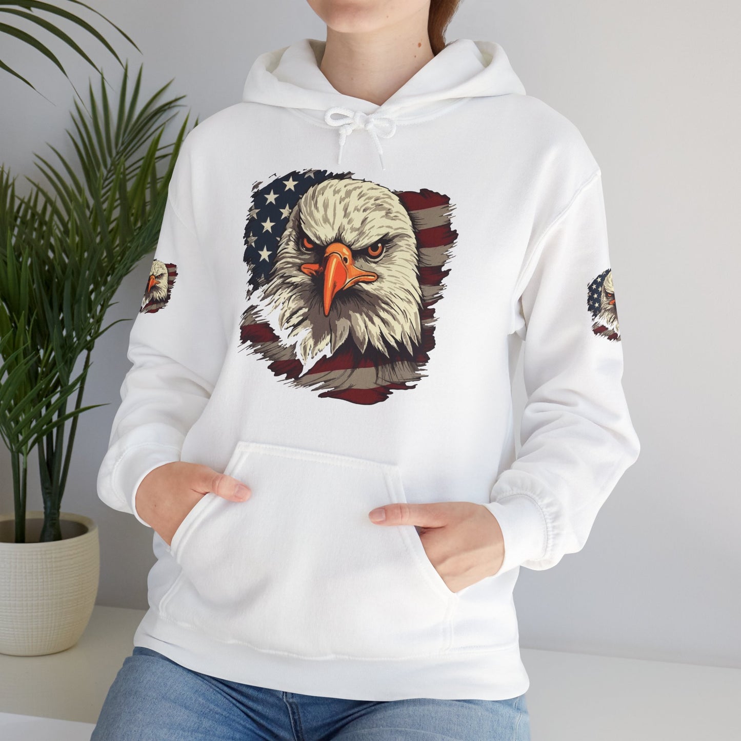 Princess Grace American Eagle Bold Unisex Heavy Blend Hooded Sweatshirt