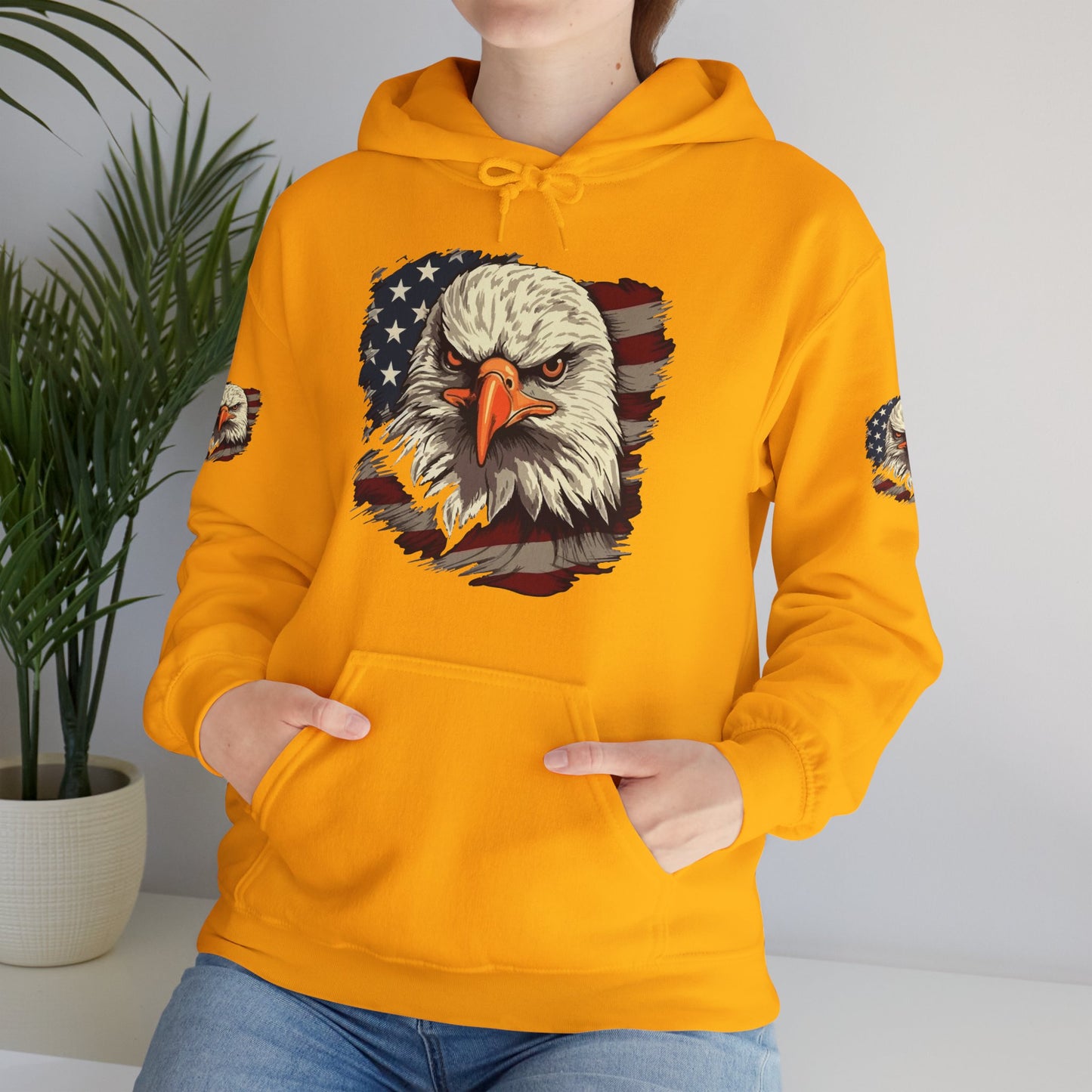 Princess Grace American Eagle Bold Unisex Heavy Blend Hooded Sweatshirt