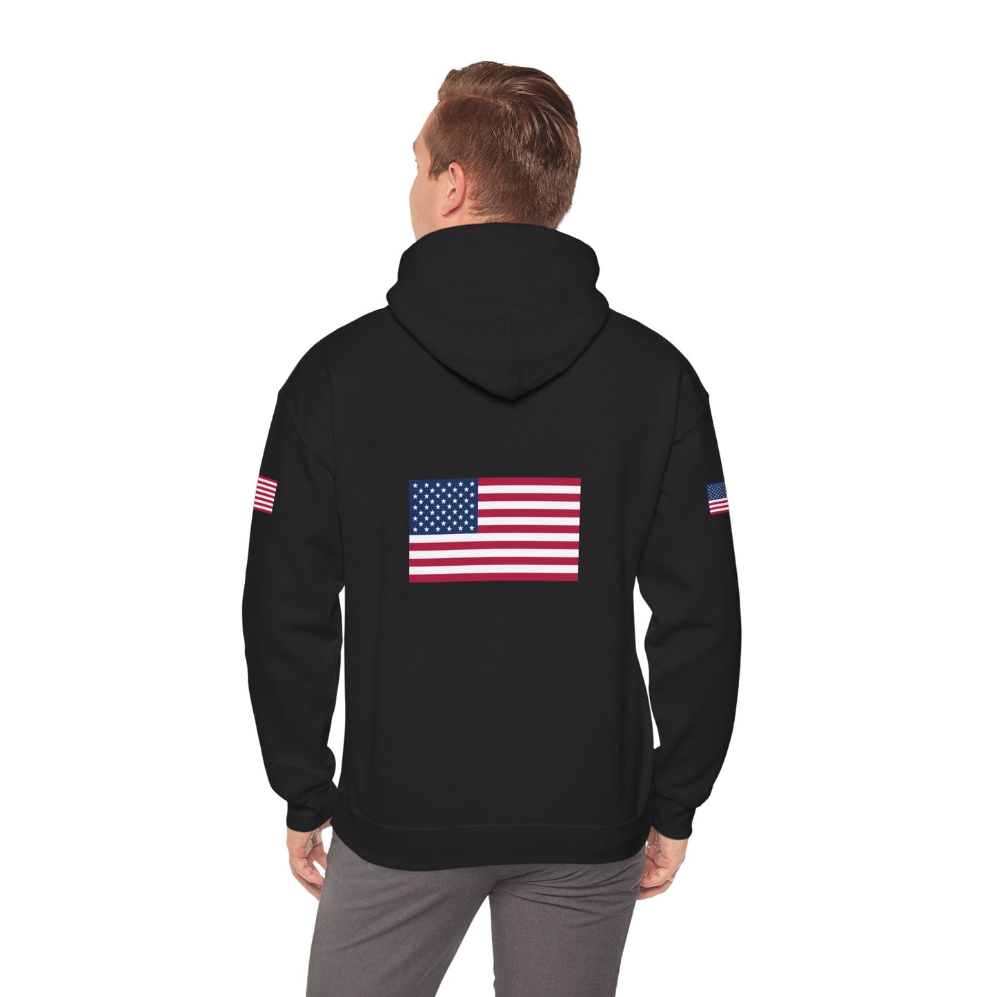 Princess Grace  TEAM USA   American Flag Hoodie Unisex Heavy Blend Sweatshirt