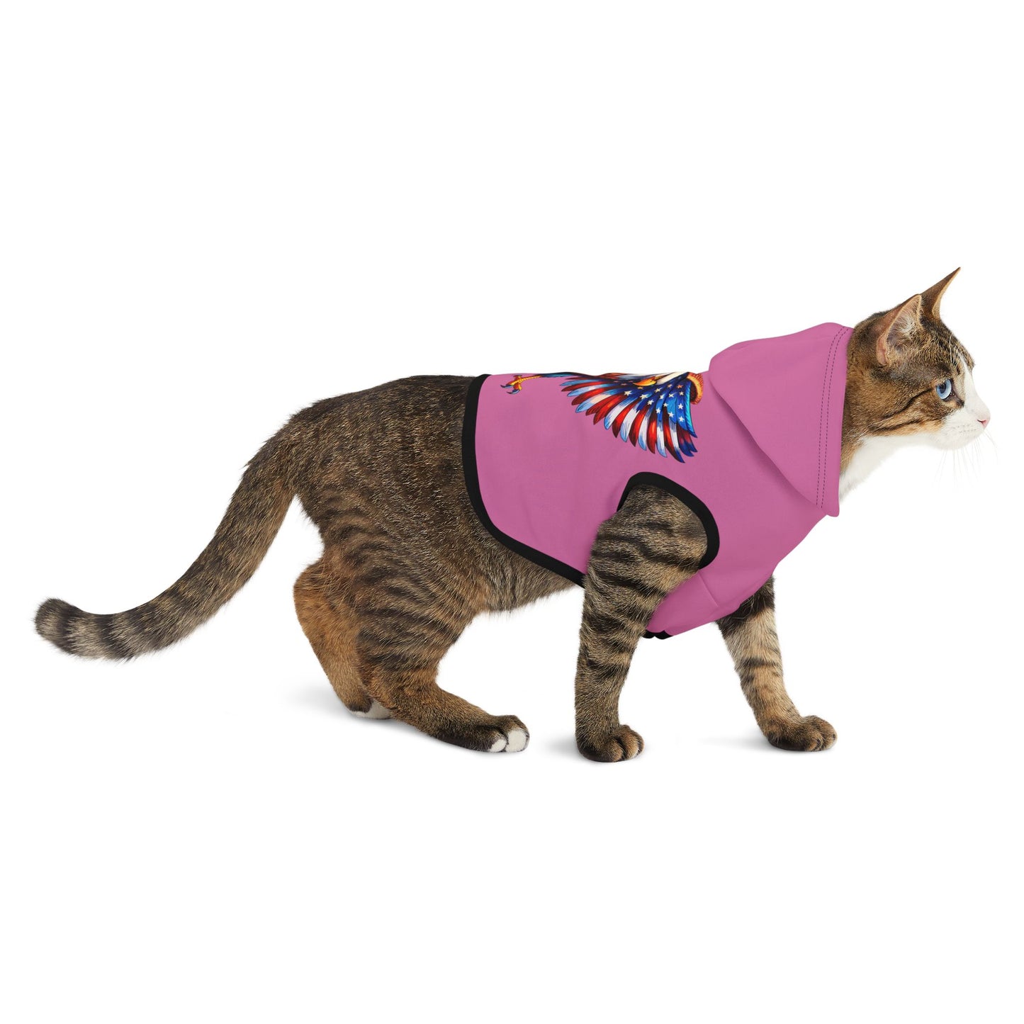 Princess Grace  Patriotic Eagle Pet Hoodie  Perfect for Celebrations