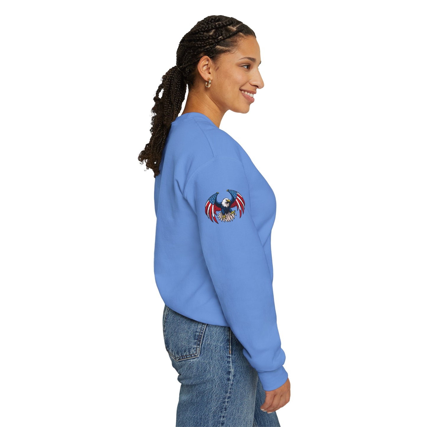 Princess Grace  Patriotic Eagle Sweatshirt  Unisex Heavy Blend Crewneck