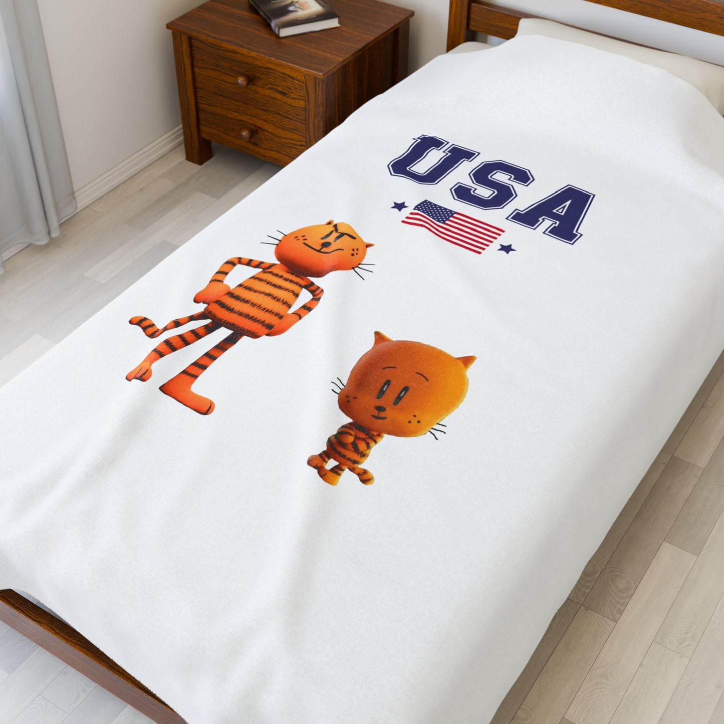 Princess Grace  TEAM USA  Velveteen Plush Blanket