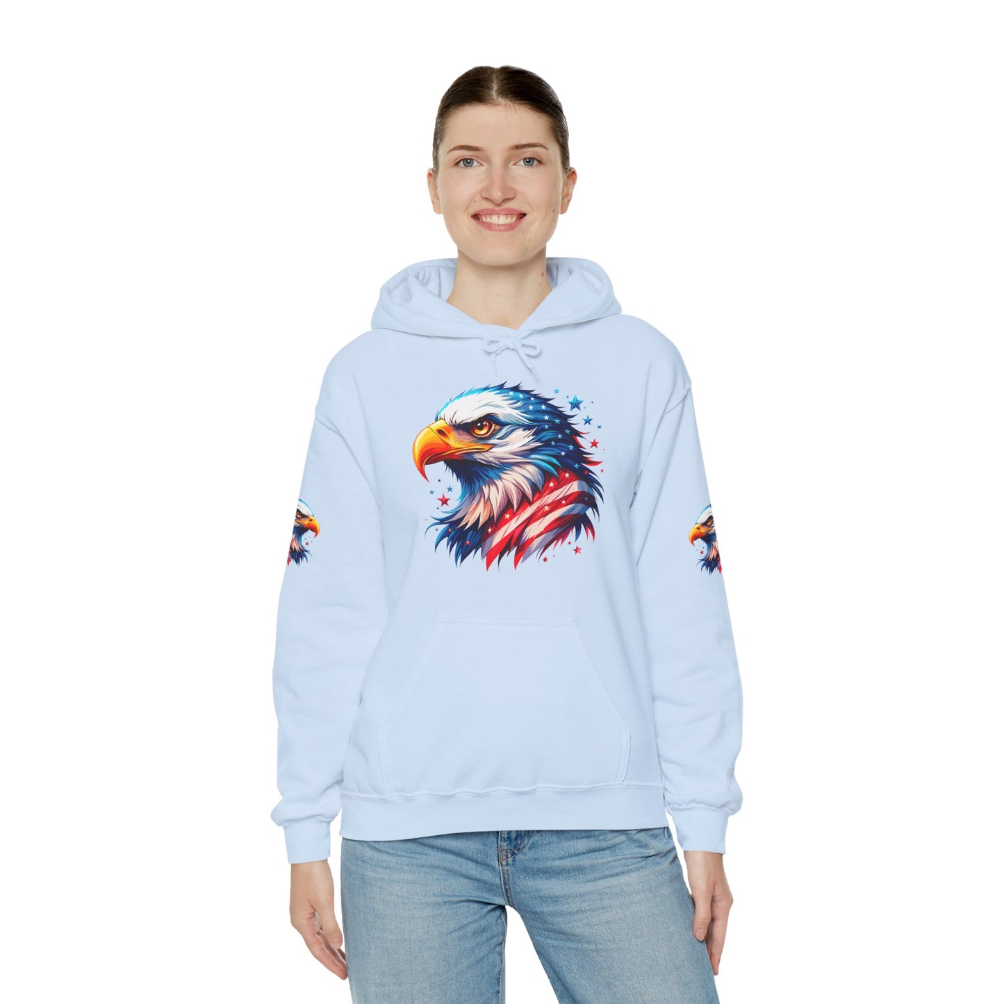 Princess Grace  American  Eagle Unisex Heavy Blend Hooded Sweatshirt