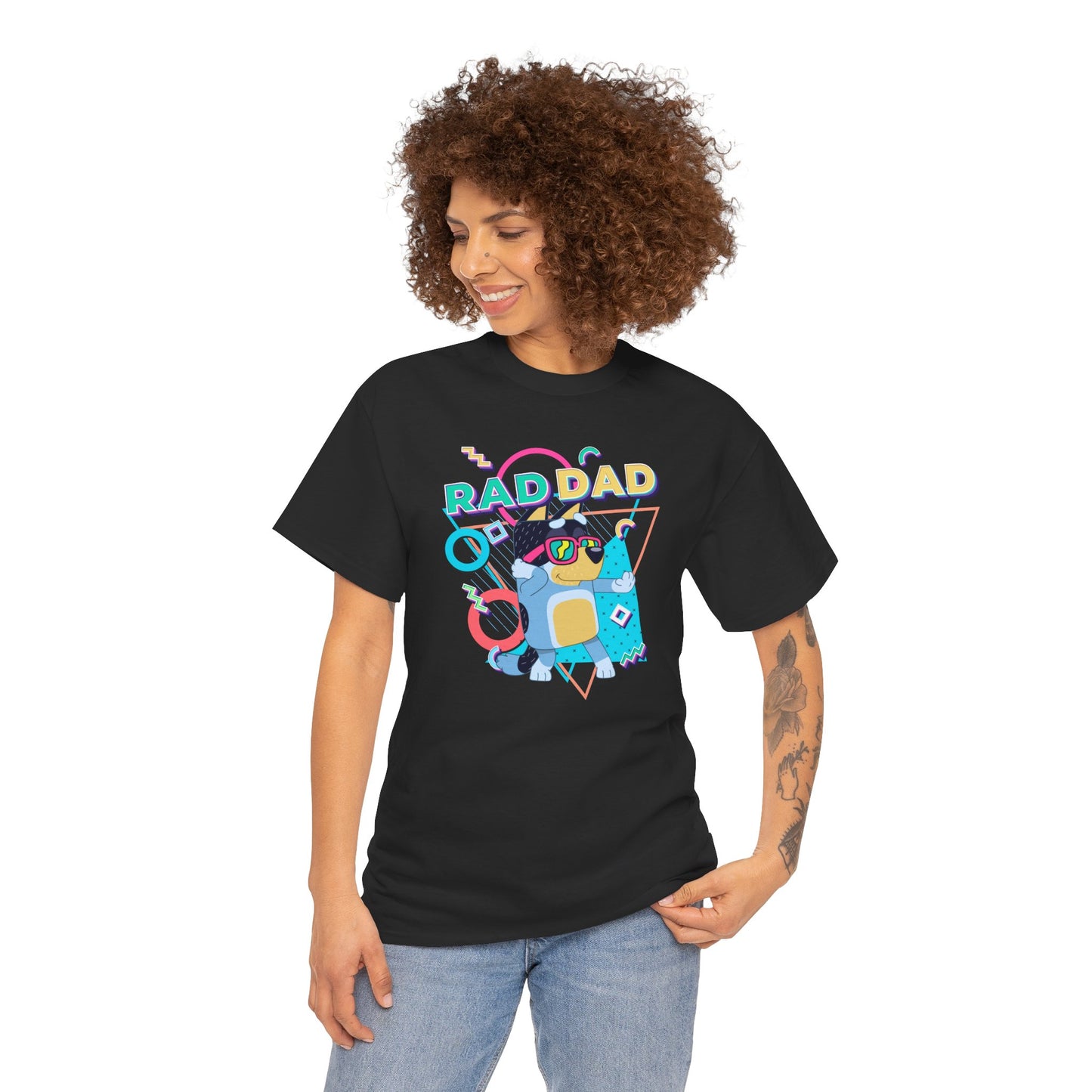 Princess Grace  Bluey  Funny Rad dad Unisex Heavy Cotton Tee  Perfect Gift for Cool Dads