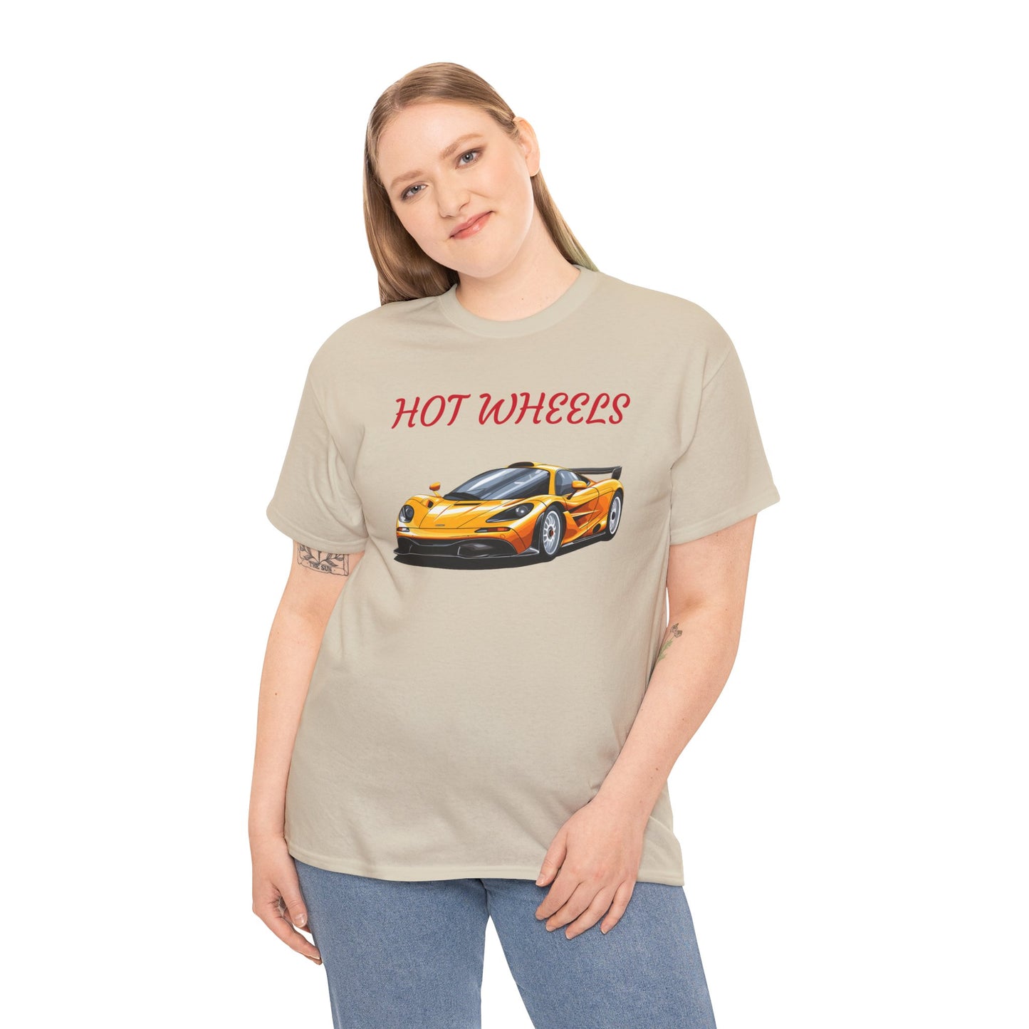 Princess Grace  Hot Wheels Unisex Heavy Cotton Tee Cool Car Graphic T-Shirt for Enthusiasts