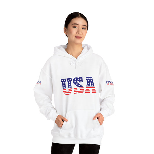 Princess Grace  USA Proud Unisex Heavy Blend  Hooded Sweatshirt  Patriotic Eagle Design