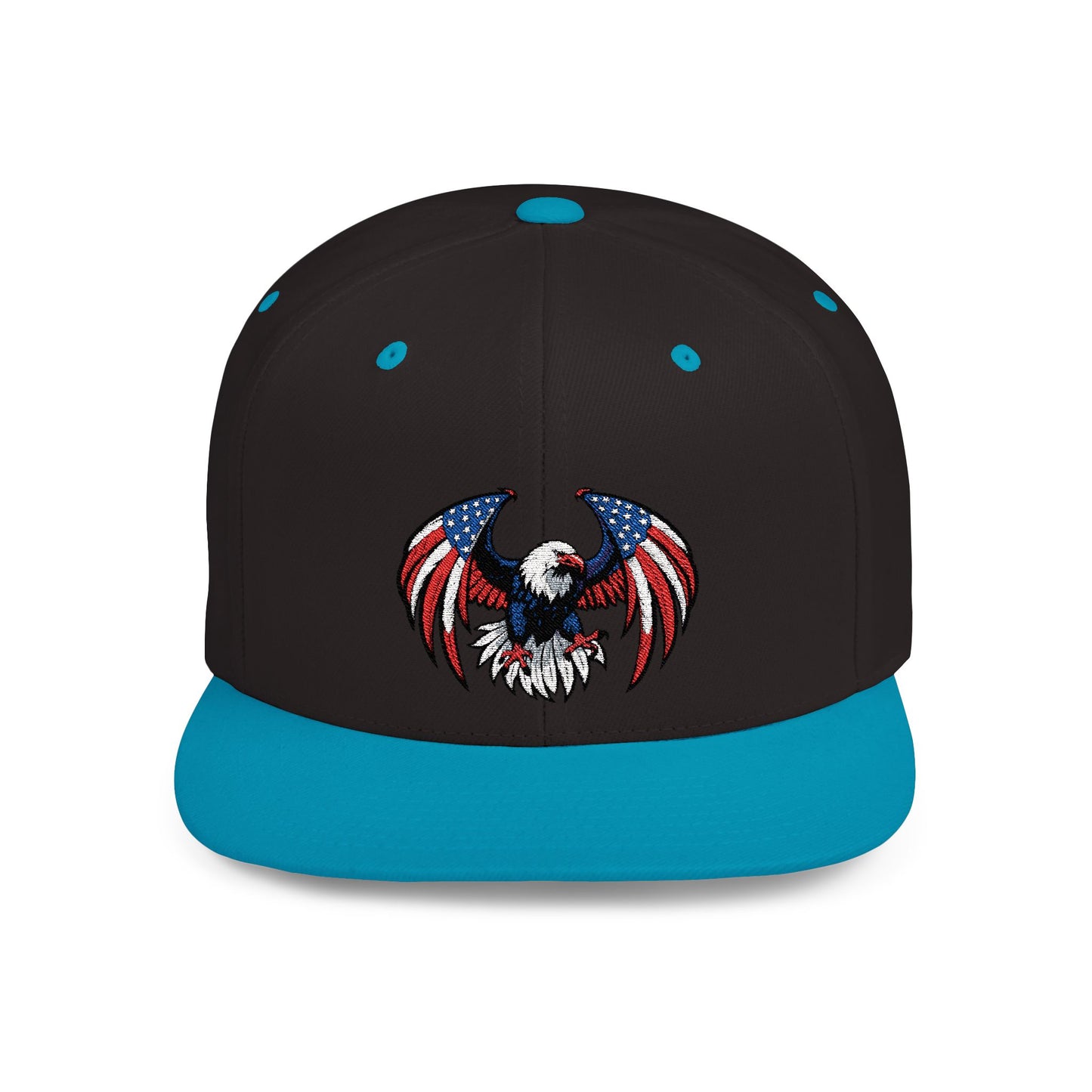 Princess Grace  Patriotic Eagle Flat Bill Snapback Hat