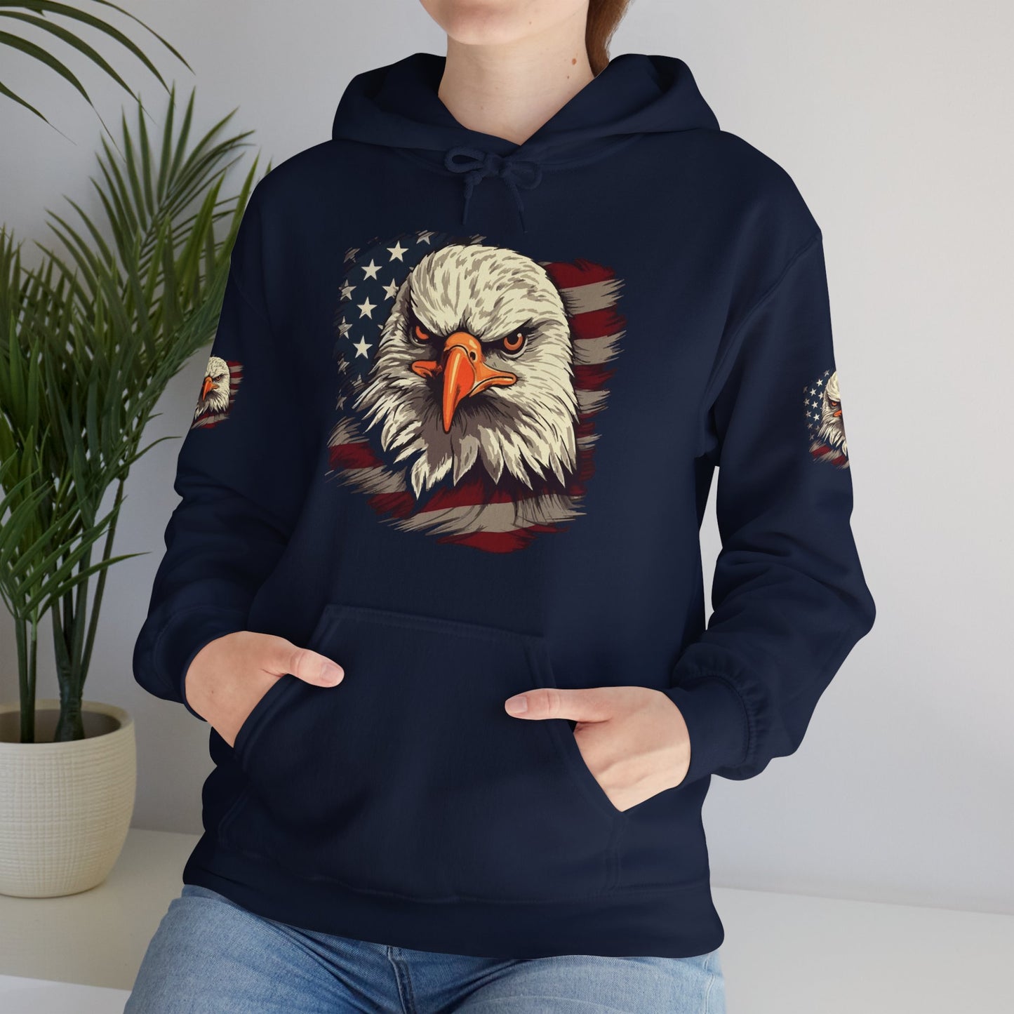 Princess Grace American Eagle Bold Unisex Heavy Blend Hooded Sweatshirt