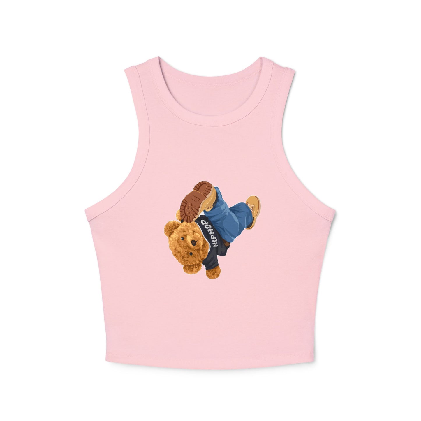 Princess Grace  Cute Teddy Bear Racer Tank Top for Women