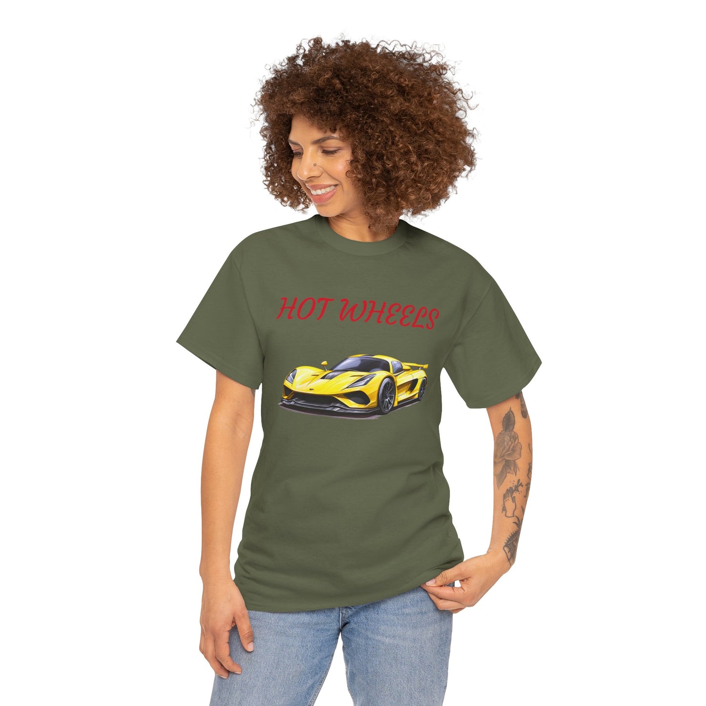 Princess Grace  Hot Wheels Unisex Heavy Cotton Tee Perfect for Car Enthusiasts