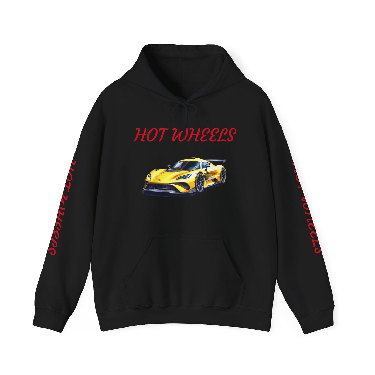 Princess Grace  Hot Wheels Unisex Hooded Sweatshirt Stylish Car Graphic with Bold Text