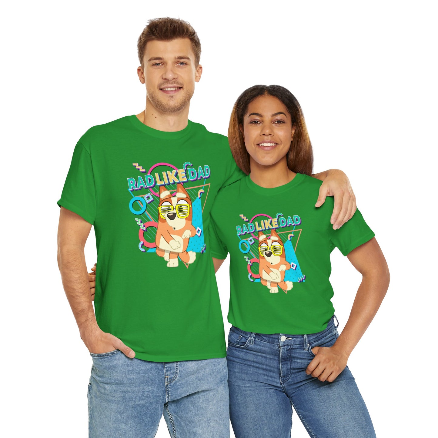 Princess Grace Bluer Rad Like Dad Fun Unisex Heavy Cotton Tee Graphic Tee for Everyday Wear and Gifts
