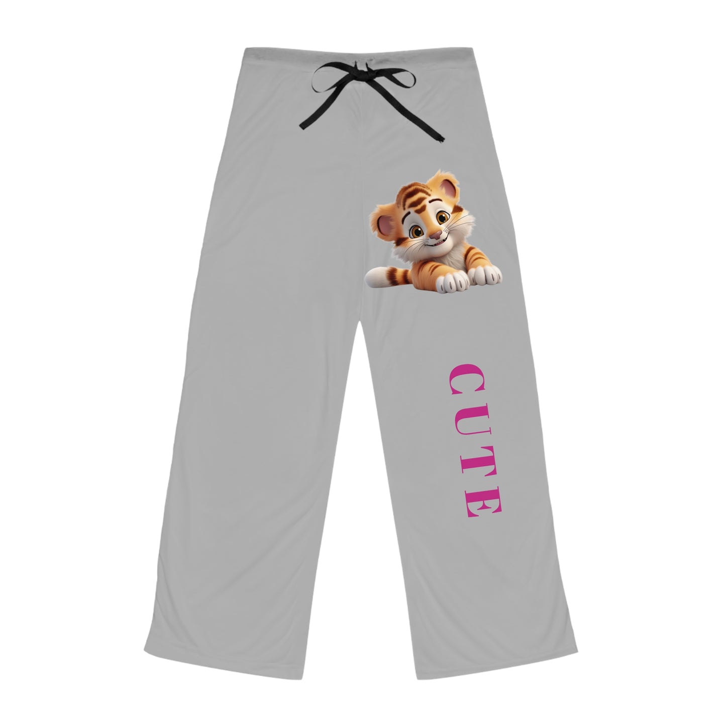 Princess Grace  Adorable Tiger Print Women's Pajama Pants  Cute & Comfy Sleepwear