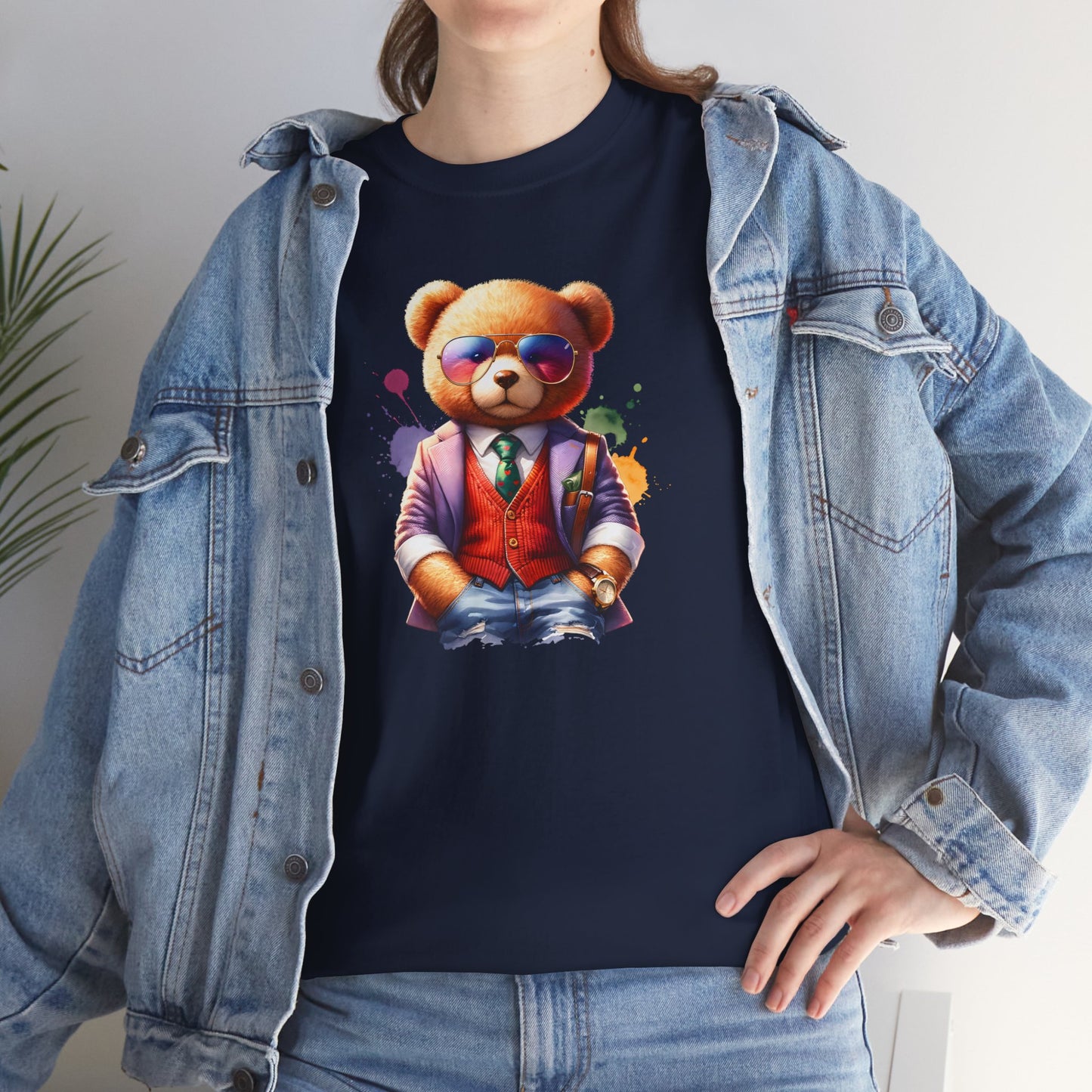 Princess Grace  Trendy Teddy Bear Graphic Unisex Heavy Cotton Tee