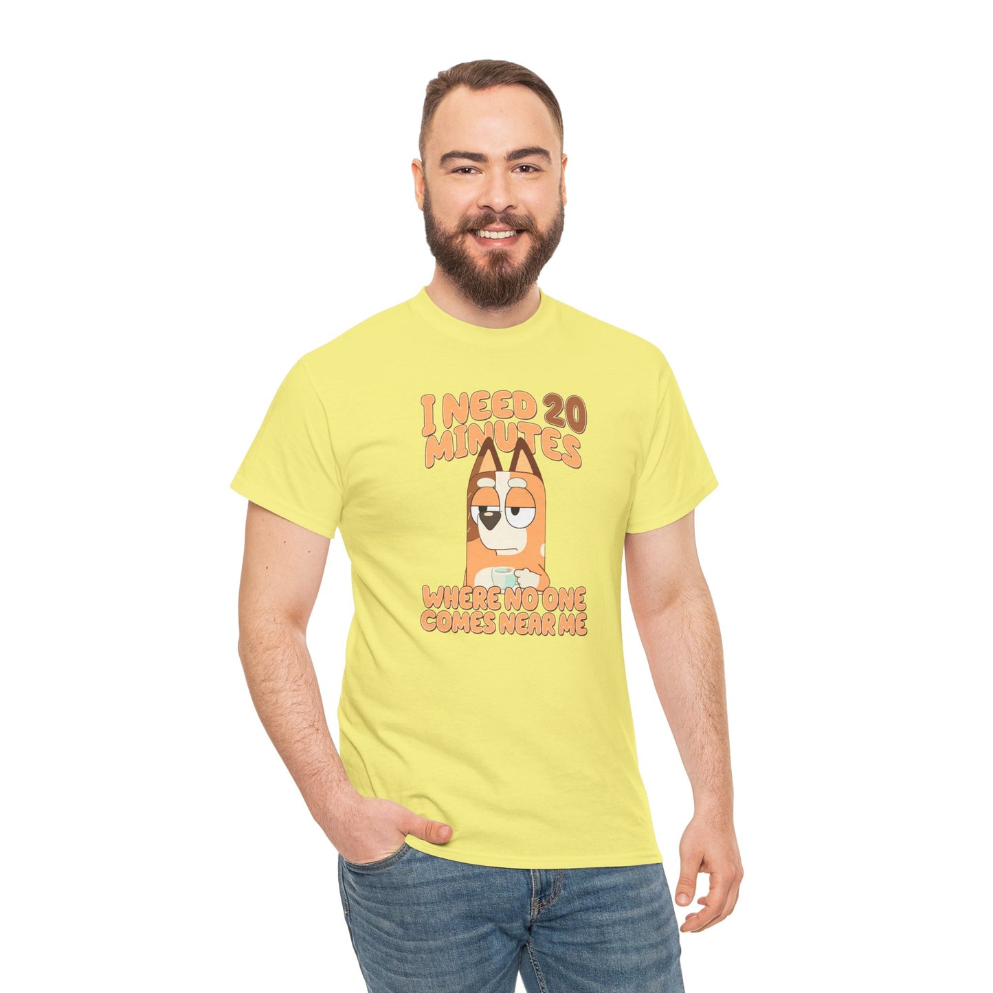 Princess Grace  Bluey  Funny Graphic Tee  "I Need 20 Minutes"