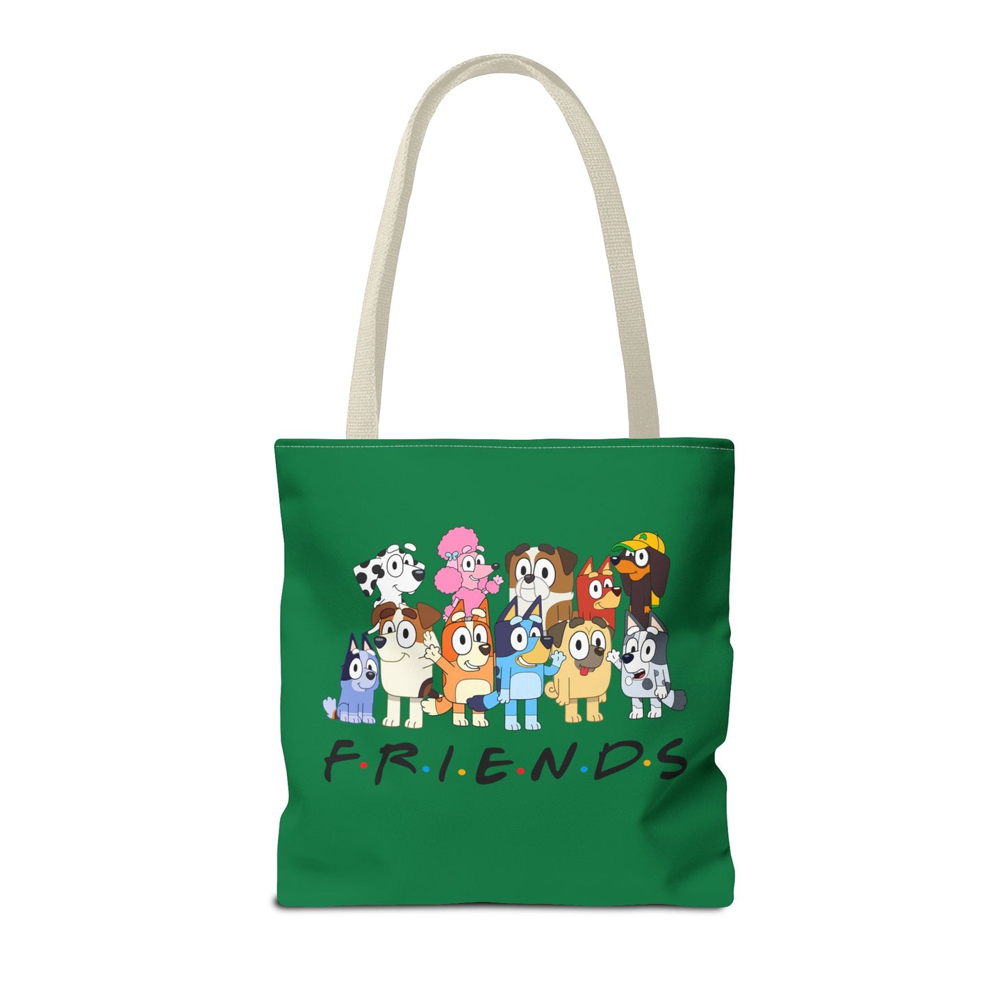 Princess Grace Bluey F.R.I.E.N.D.S. Cartoon Tote Bag Cute Animal Design for Friends and Fun Outings