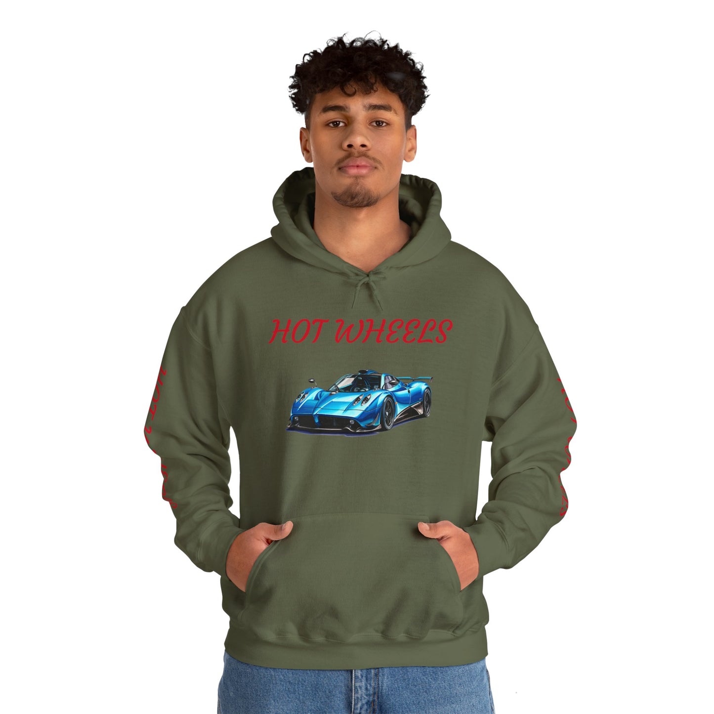 Princess Grace  Unisex Heavy Blend Hot Wheels Hooded Sweatshirt Stylish Car Graphic for Auto Enthusiasts