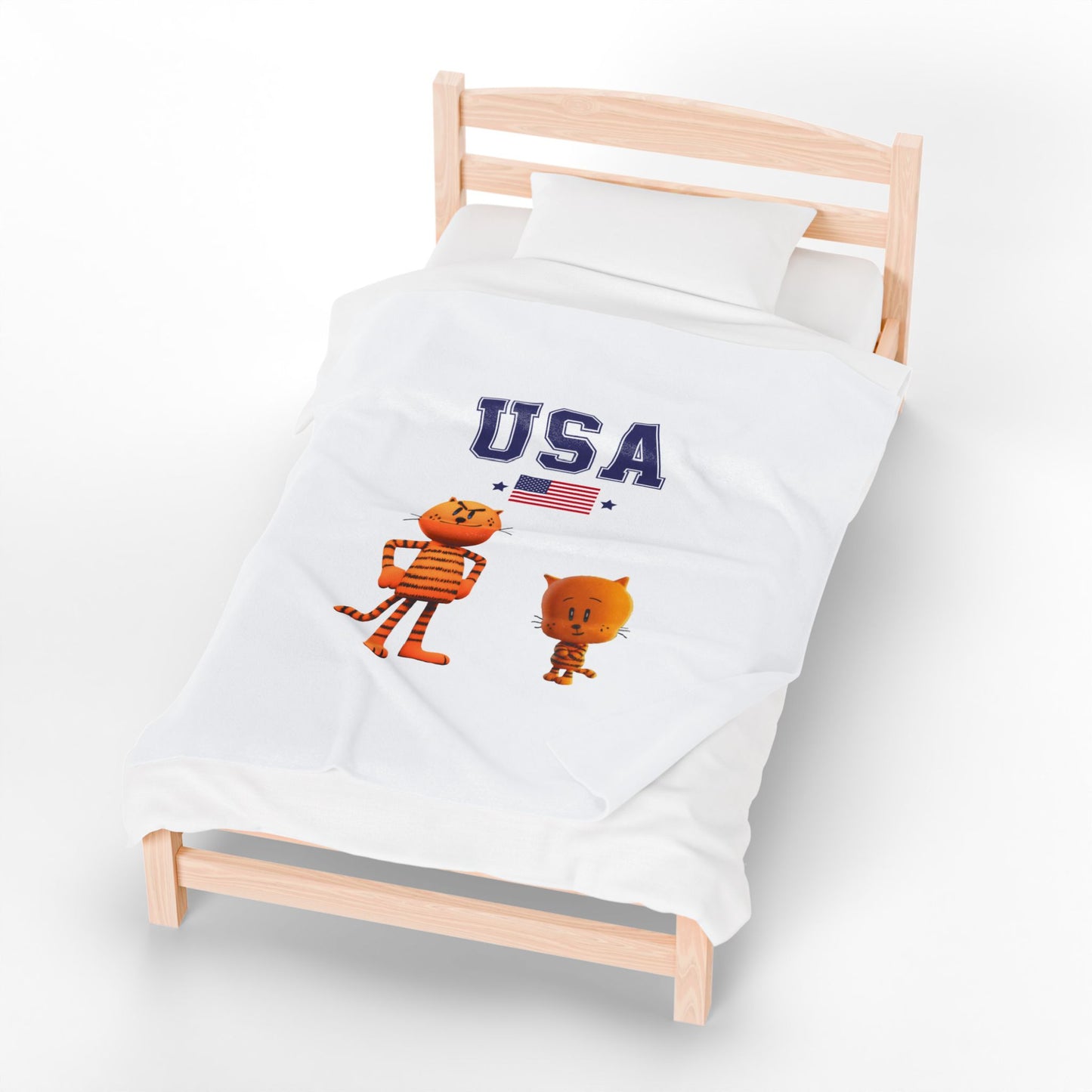 Princess Grace  TEAM USA  Velveteen Plush Blanket