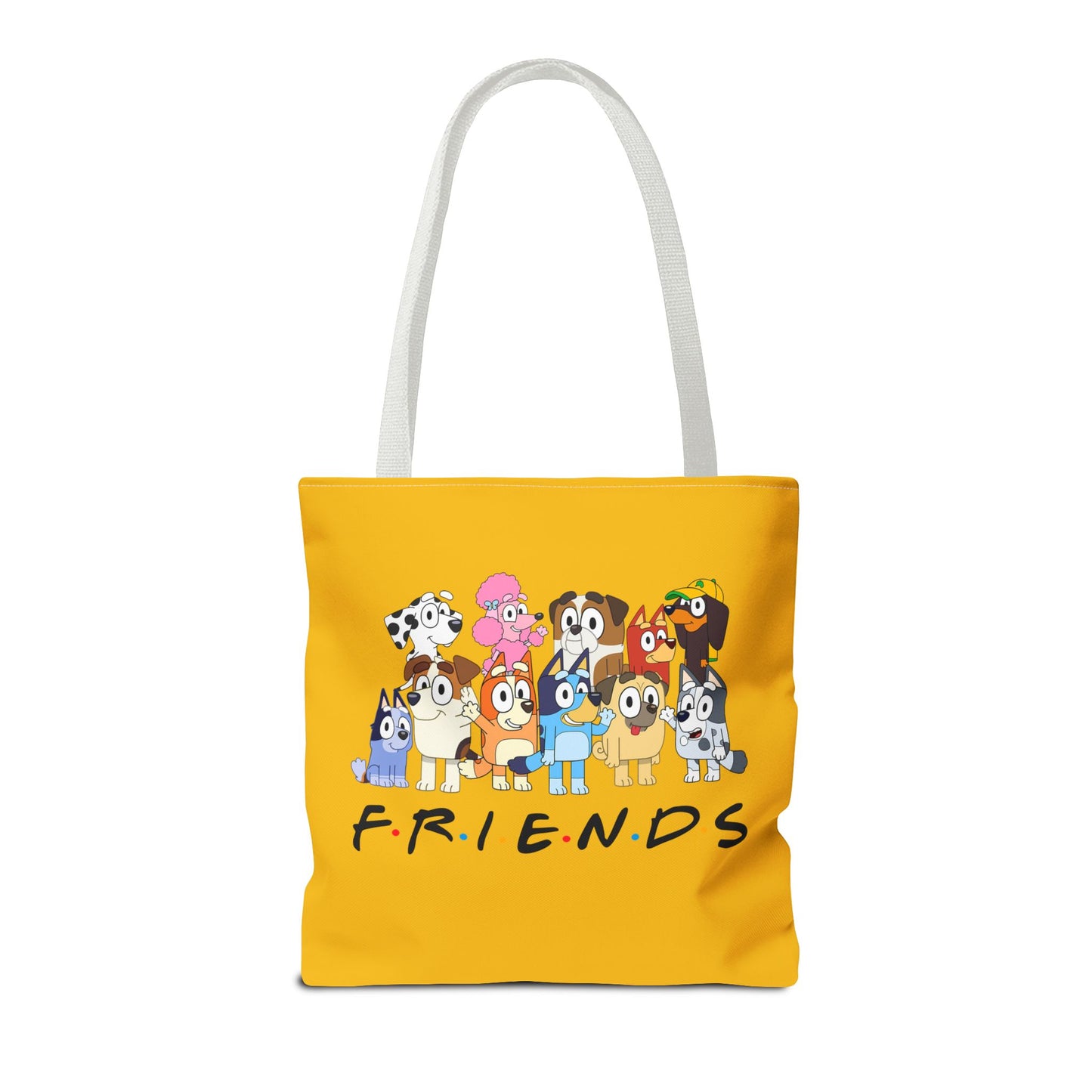 Princess Grace Bluey  Colorful Friends Tote Bag  Perfect for Dog Lovers and Casual Outings