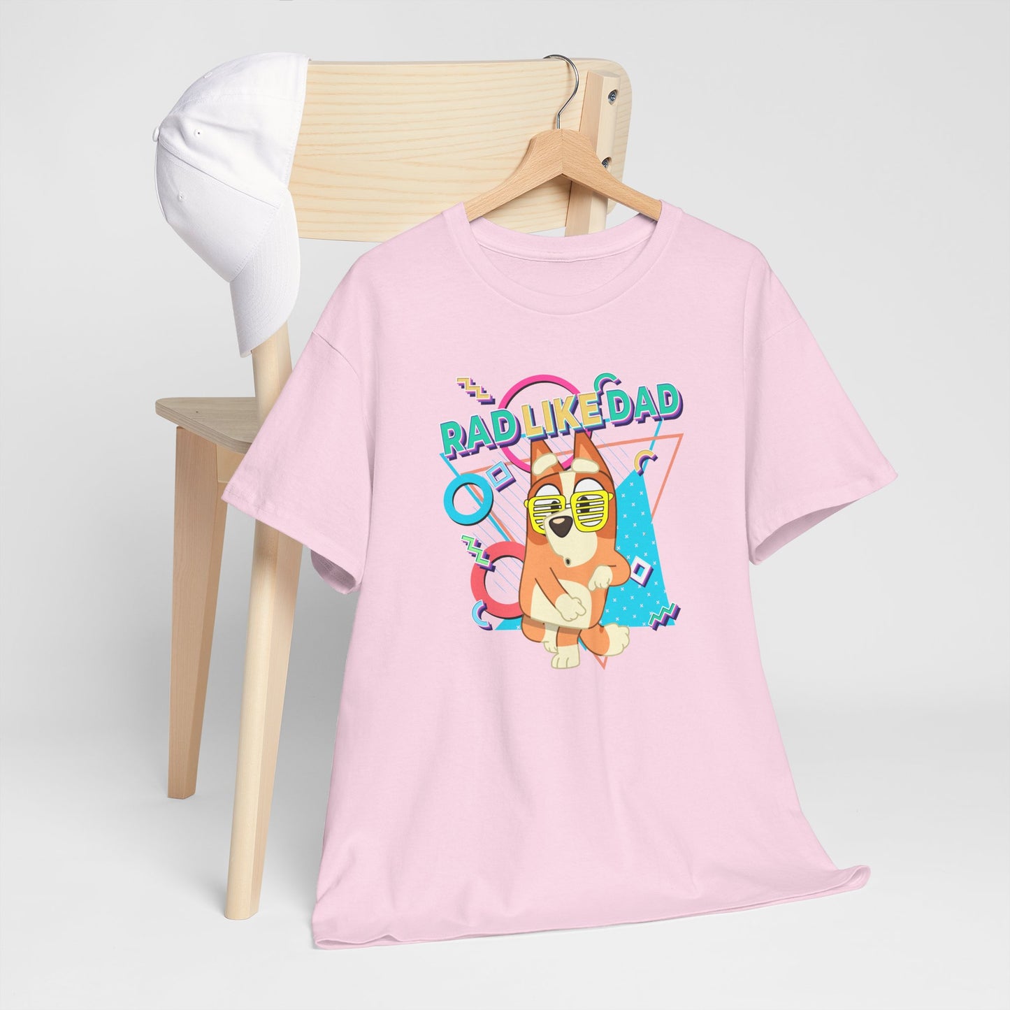 Princess Grace Bluer Rad Like Dad Fun Unisex Heavy Cotton Tee Graphic Tee for Everyday Wear and Gifts