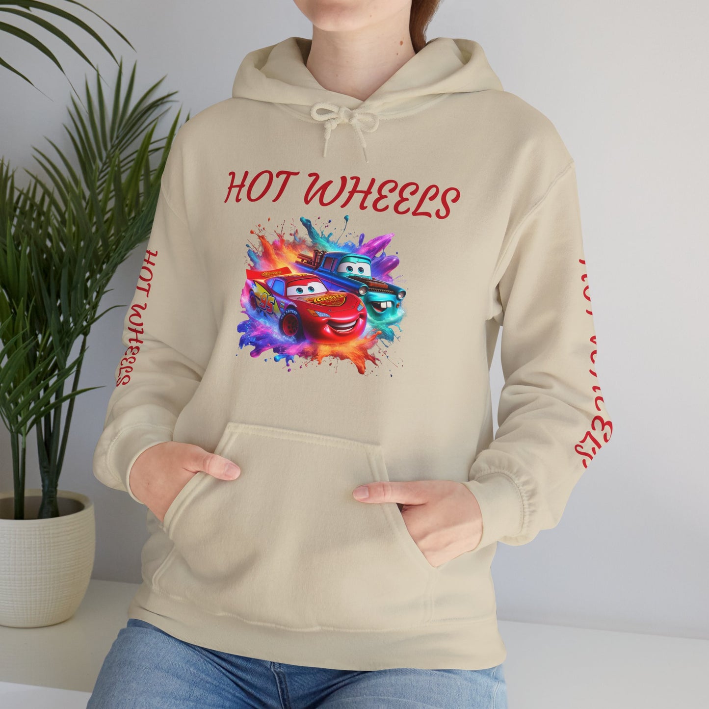 Princess Grace  Cool Hot Wheels Unisex Hooded Sweatshirt Perfect for Car Enthusiasts