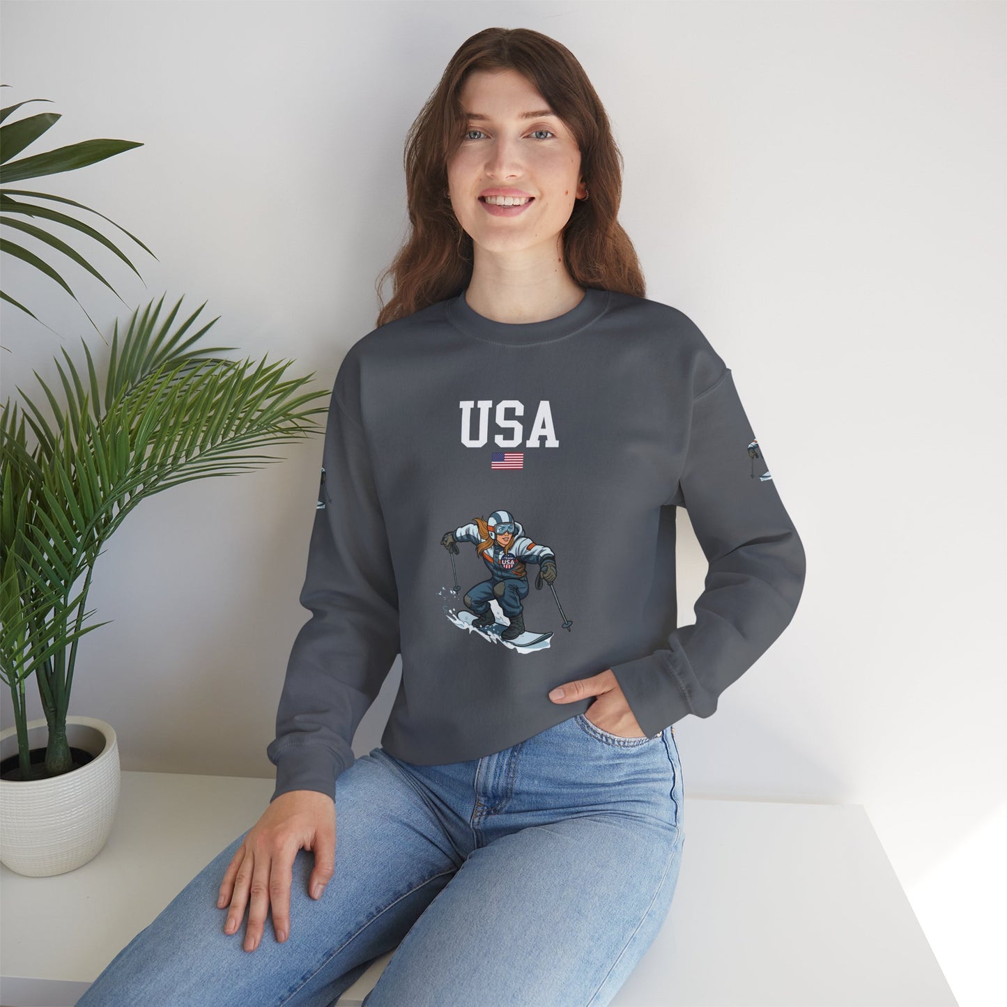 Princess Grace  TEAM USA  Unisex Heavy Blend  Crewneck Sweatshirt
