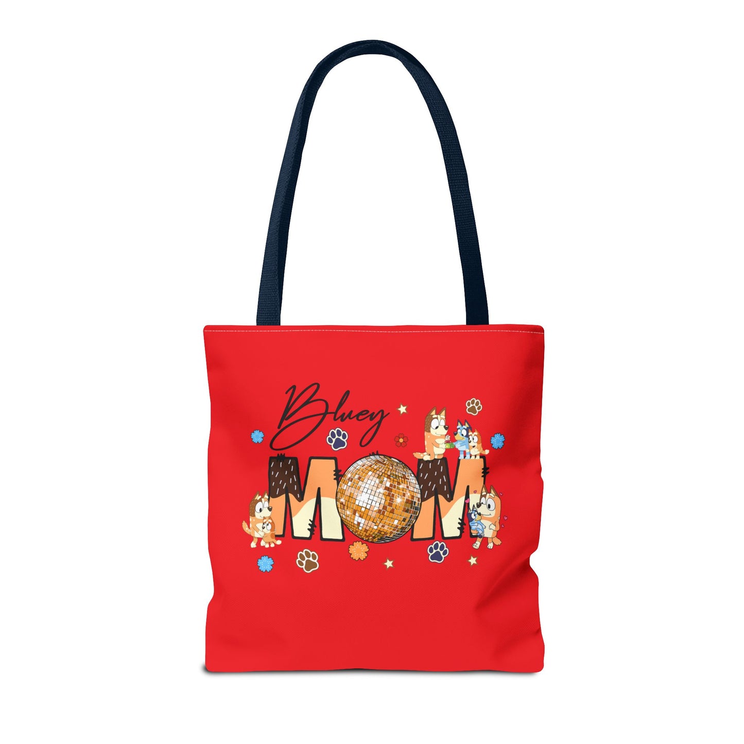 Princess Grace  Bluey Mom Disco Tote Bag Perfect Gift for Moms and Pet Lovers