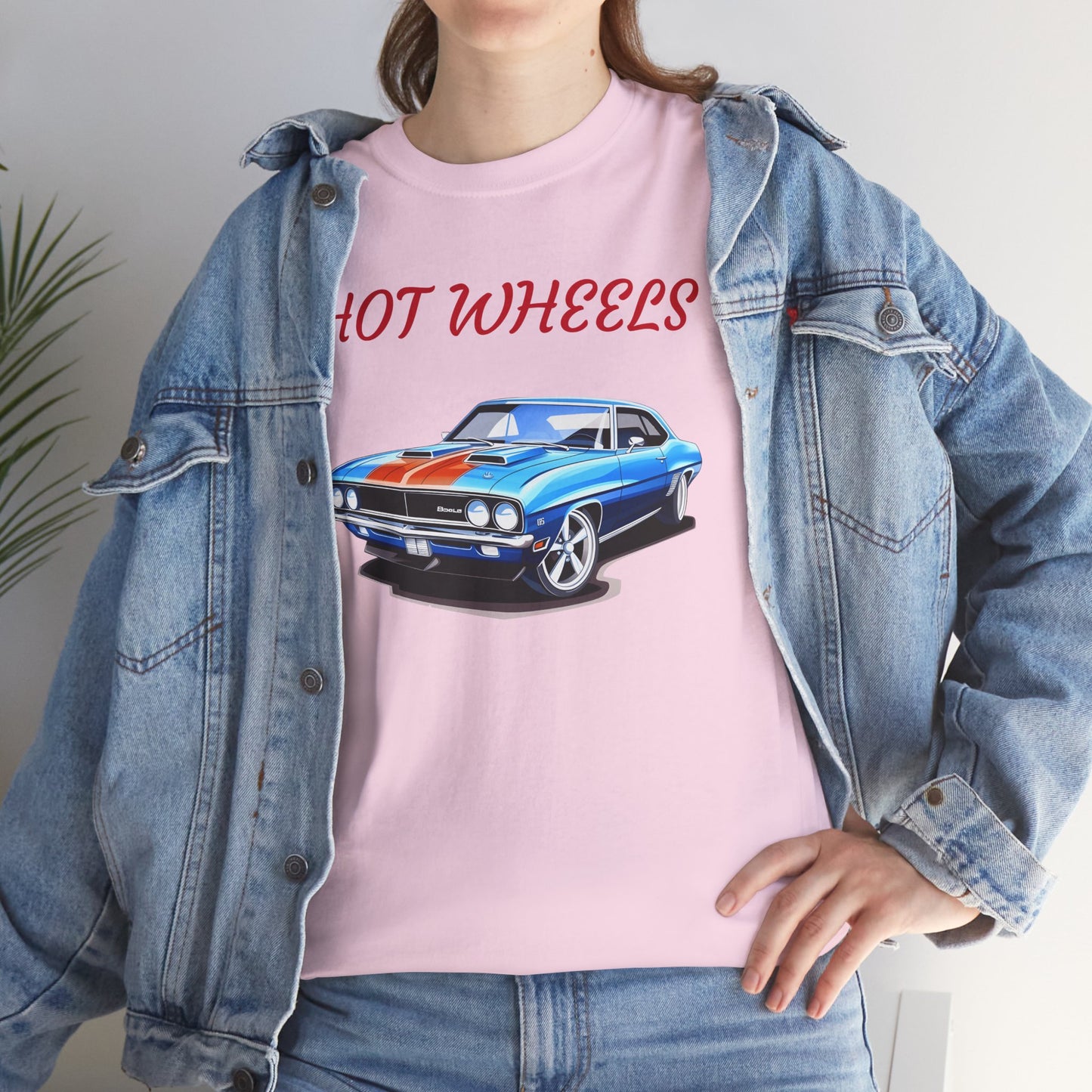 Princess Grace  Hot Wheels Unisex Heavy Cotton Tee Classic Car Graphic Tee for Auto Enthusiasts