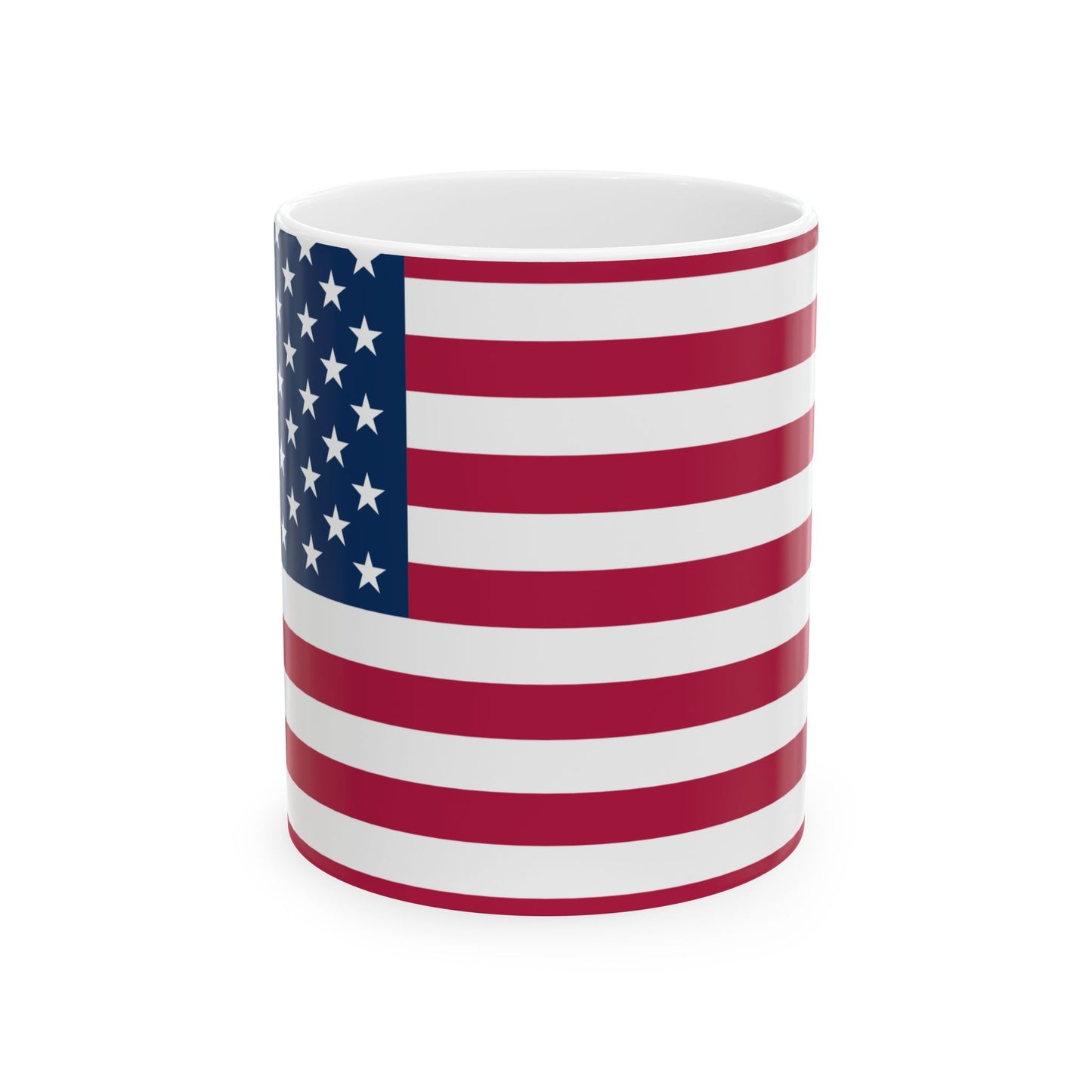 Princess Grace  American Flag Ceramic Mug  Perfect for Patriotism, 11oz & 15oz Sizes