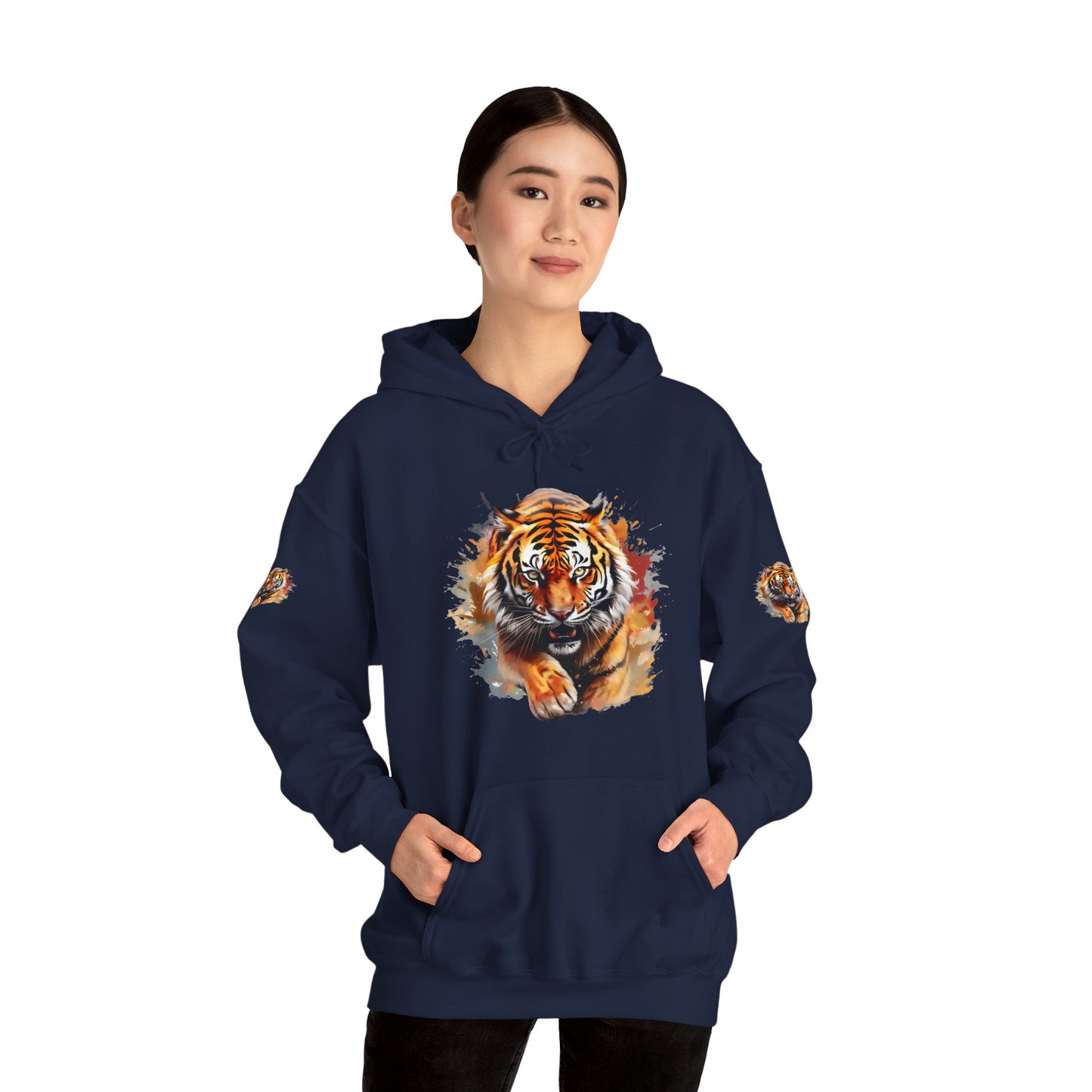 Princess Grace  Fierce Tiger Graphic Unisex Heavy Blend Hoodie