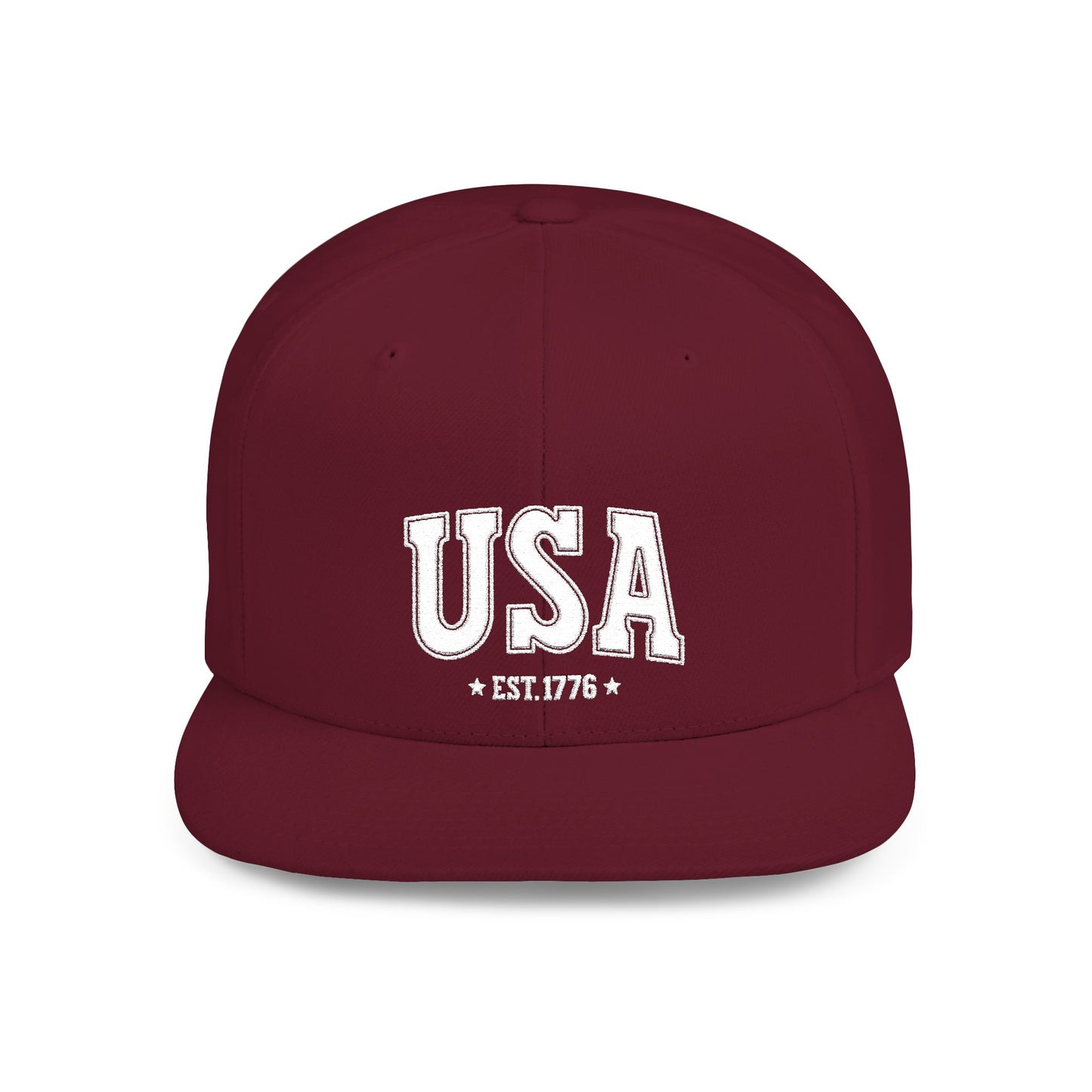 Princess Grace  USA Flat Bill Snapback Cap - Est. 1776 | Casual Style for All Occasions