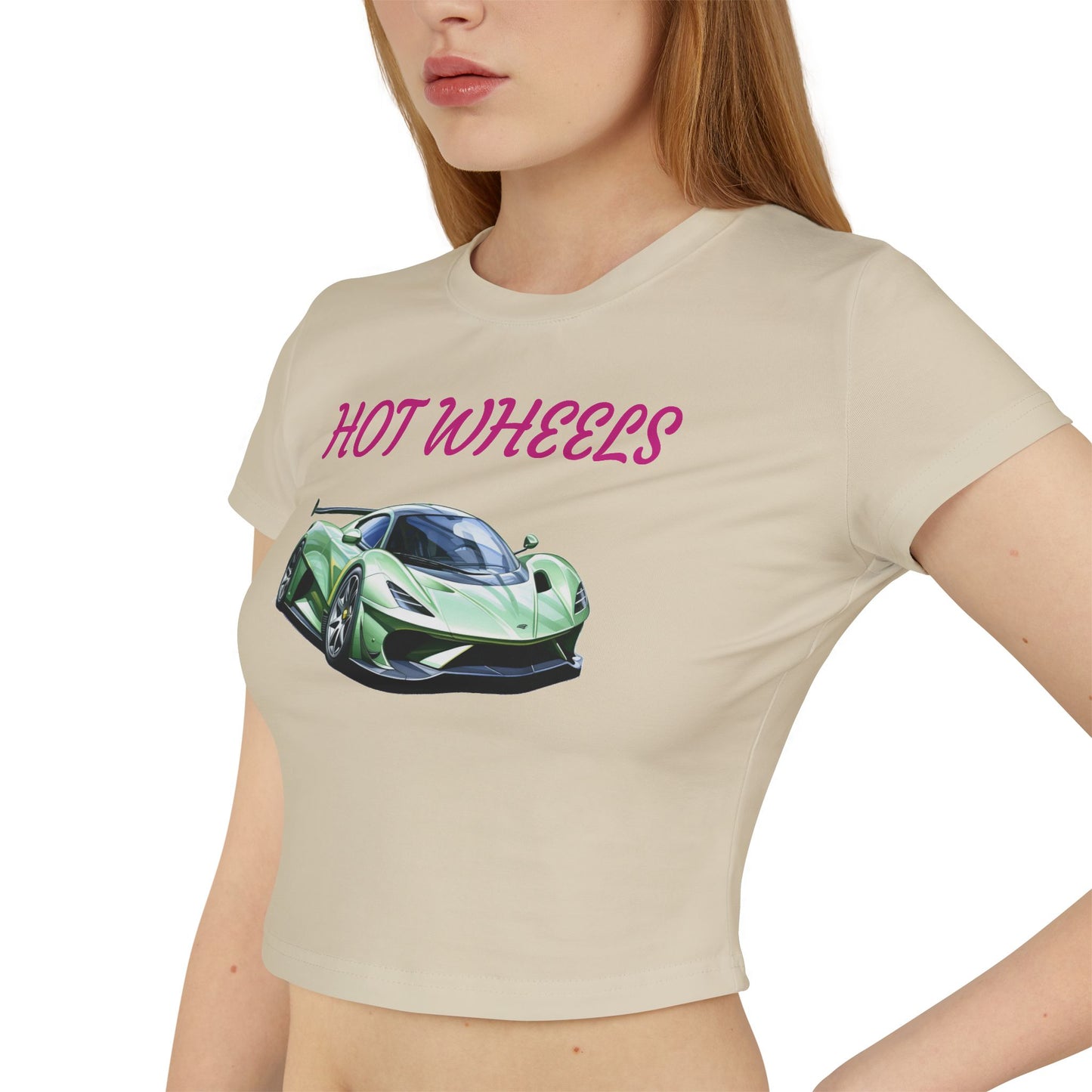 Princess Grace  Hot Wheels Women's Baby Tee Ideal for Car Enthusiasts