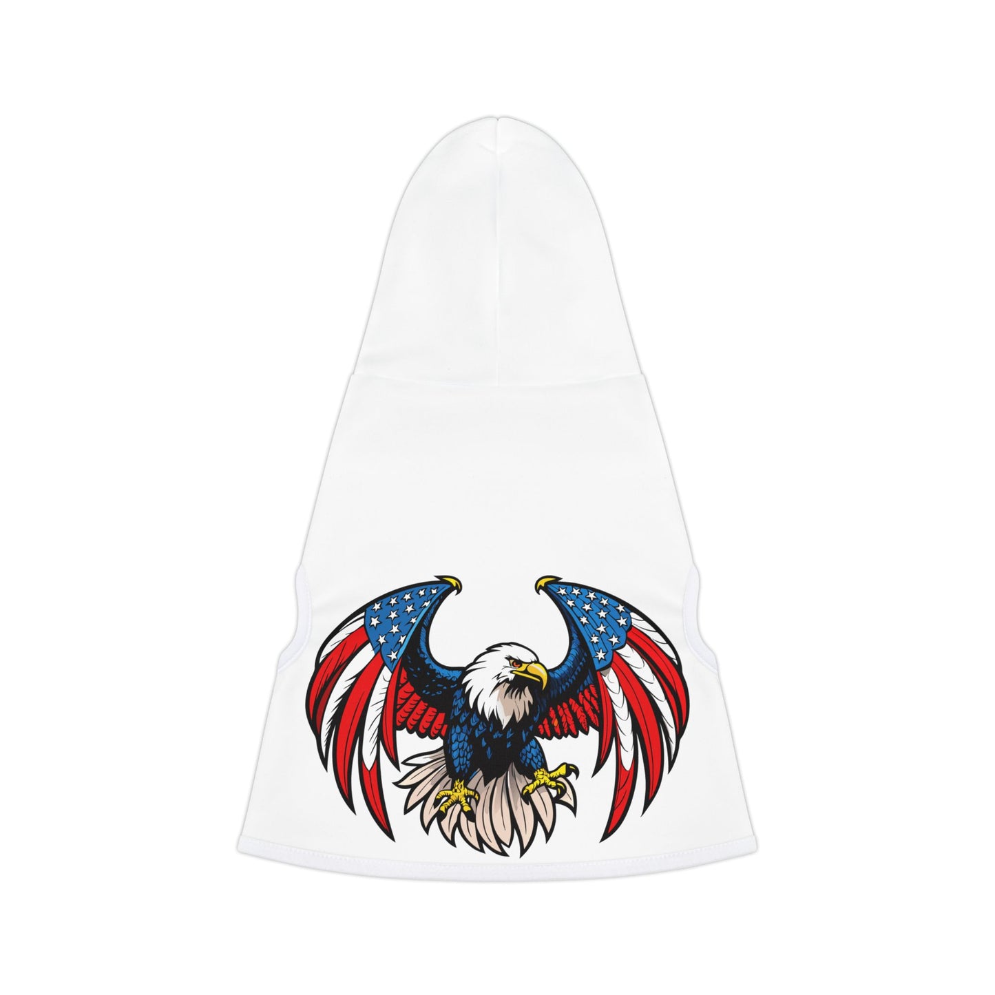 Princess Grace  Patriotic Eagle Pet Hoodie  Perfect for Independence Day and Outdoor Adventures