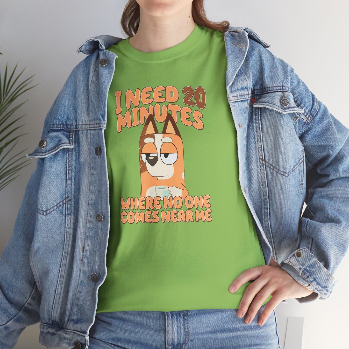 Princess Grace  Bluey  Funny Graphic Tee  "I Need 20 Minutes"