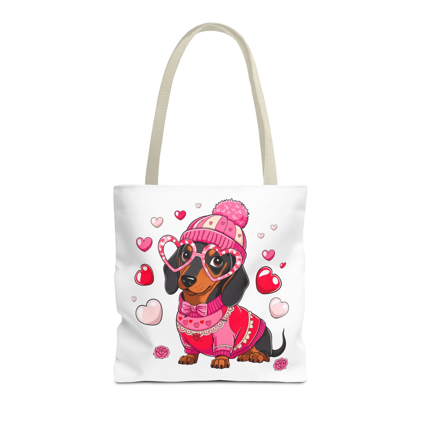 Princess Grace  Cute Dog Love Tote Bag  Perfect Gift for Dog Lovers on Valentine's Day