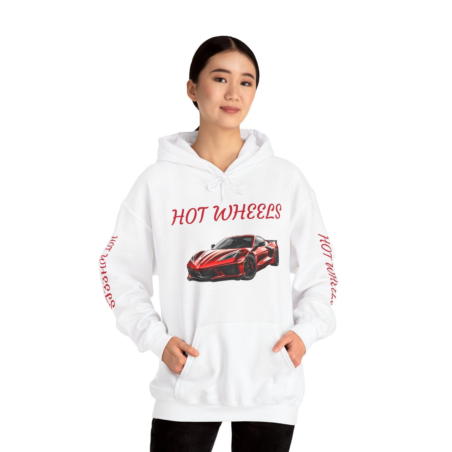 Princess Grace  Hot Wheels Unisex Hooded Sweatshirt Stylish Car Graphic Sweatshirt for Car Enthusiasts