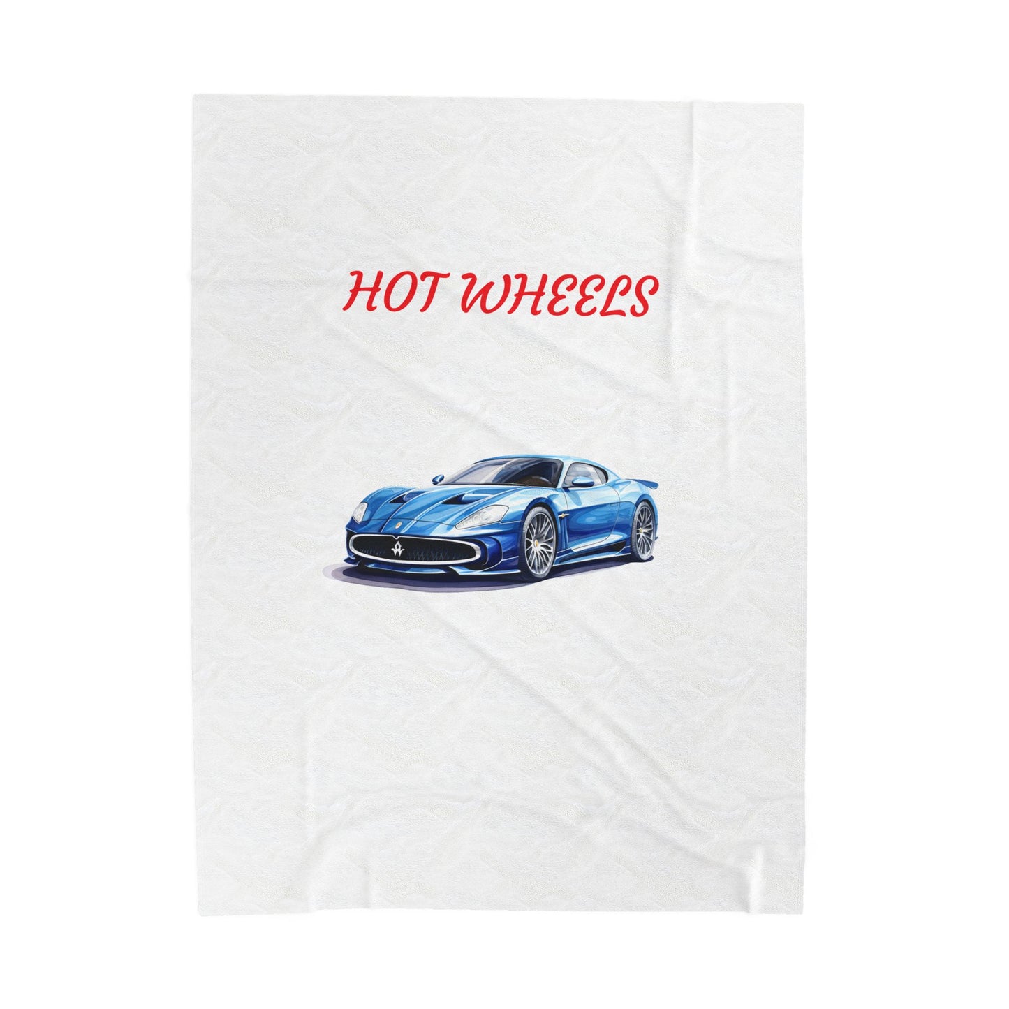 Princess Grace  Hot Wheels Velveteen Plush Blanket  Cozy Race Car Throw for Kids & Car Enthusiasts