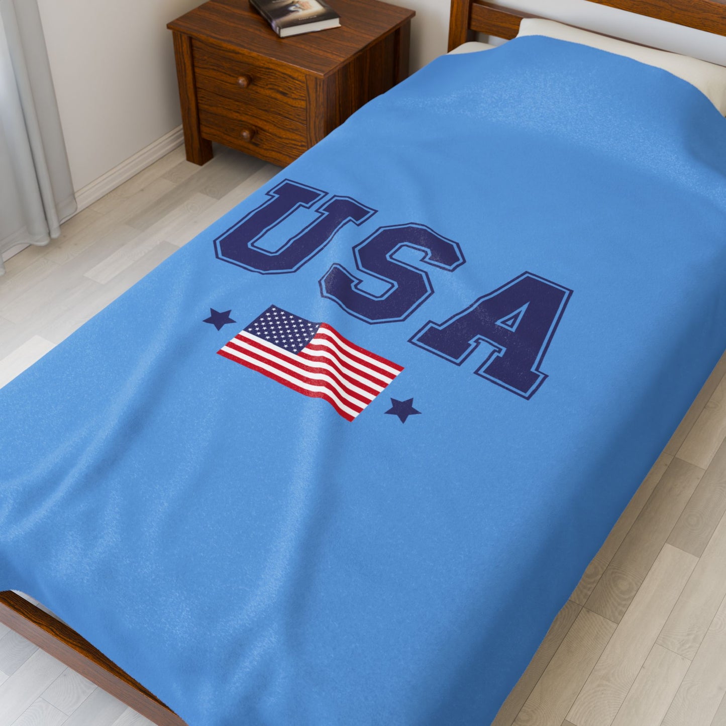 Princess Grace  TEAM USA  Velveteen Plush Blanket