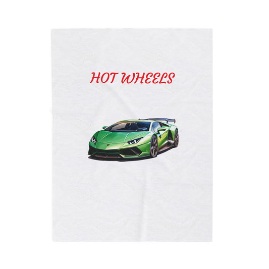 Princess Grace  Hot Wheels Velveteen Plush Blanket Cozy Racing Car Throw for Kids