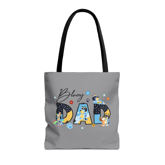 Princess Grace  Bluey Dad Tote Bag Fun & Functional Gift for Dog Lovers