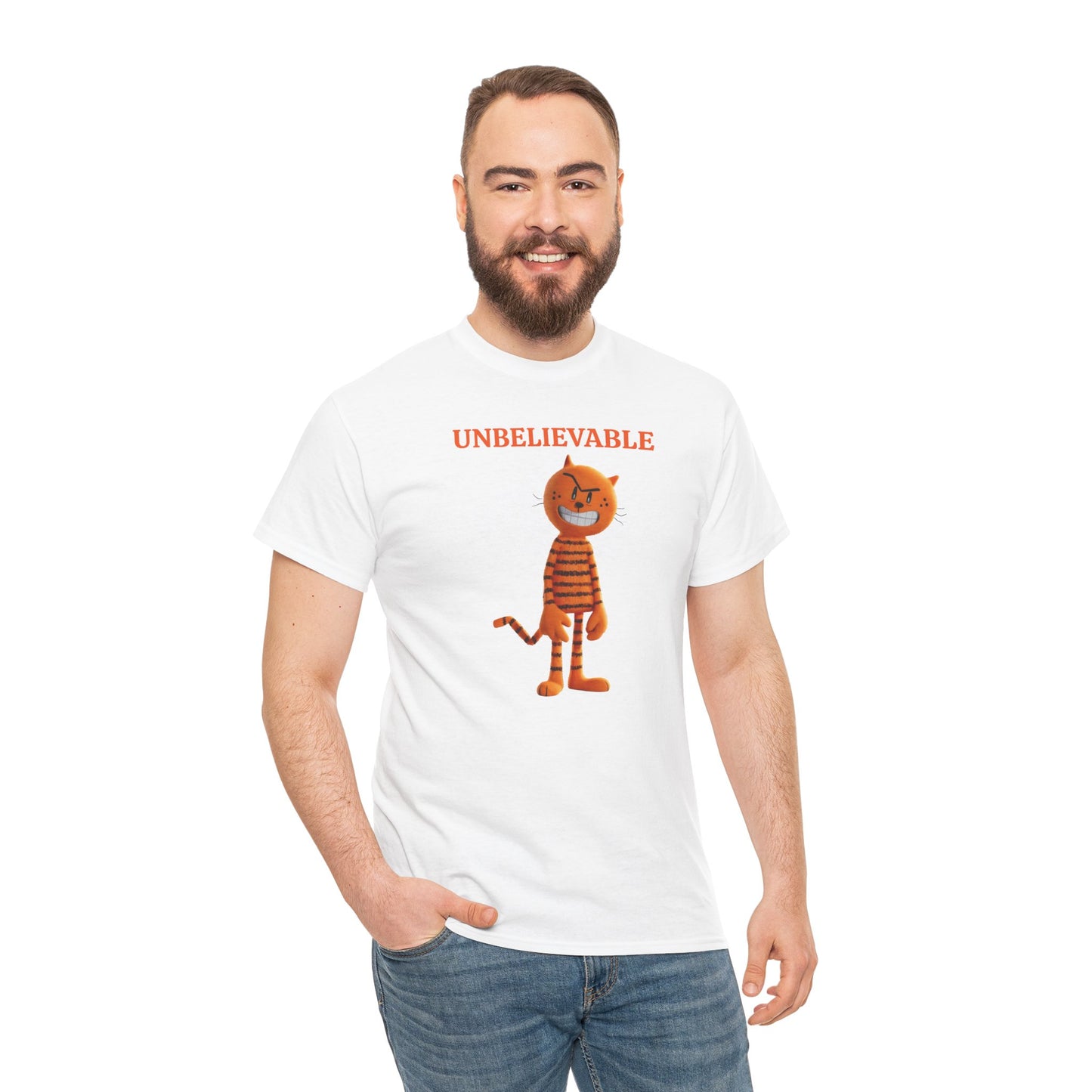 Princess Grace  Unbelievable Cat Graphic Unisex Heavy Cotton Tee