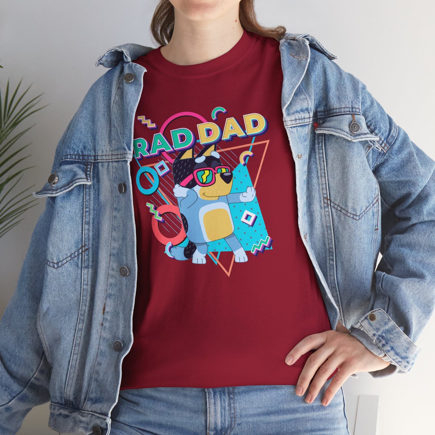 Princess Grace  Bluey  Funny Rad dad Unisex Heavy Cotton Tee  Perfect Gift for Cool Dads