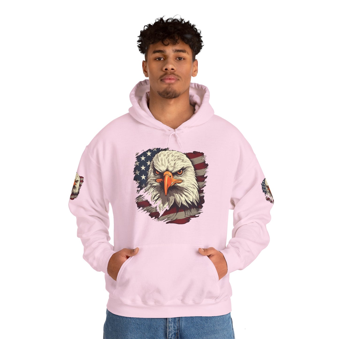 Princess Grace American Eagle Bold Unisex Heavy Blend Hooded Sweatshirt