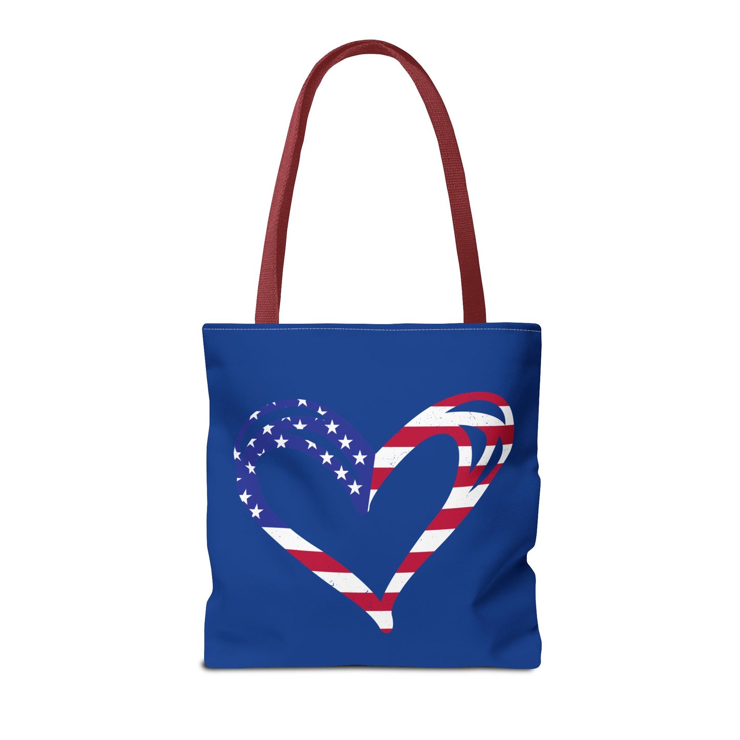 Princess Grace  Patriotic Love Tote Bag American Heart Design for Celebrations & Everyday Use