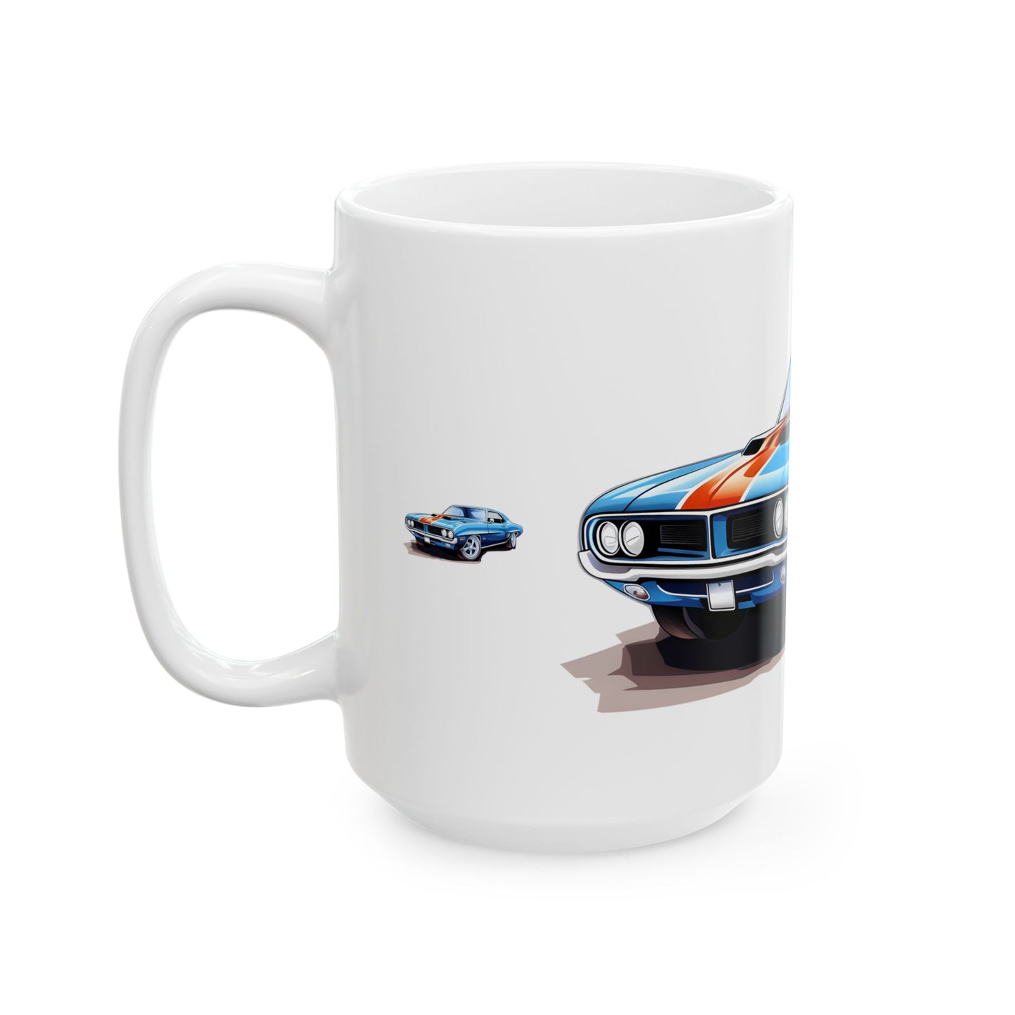 Princess Grace  Classic Muscle Car Design Ceramic Mug   Perfect Gift for Car Enthusiasts