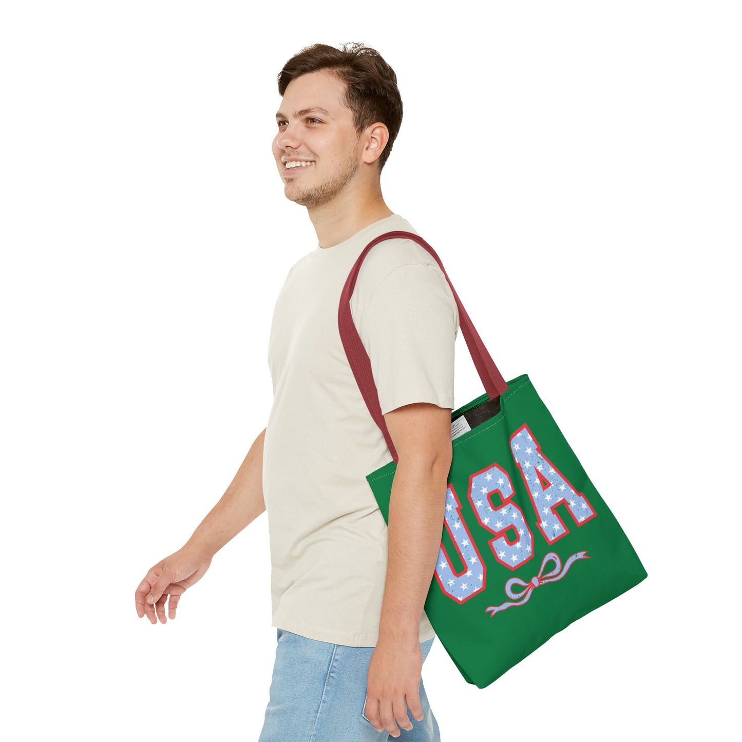 Princess Grace USA Patriotic Tote Bag for Independence Day Celebrations